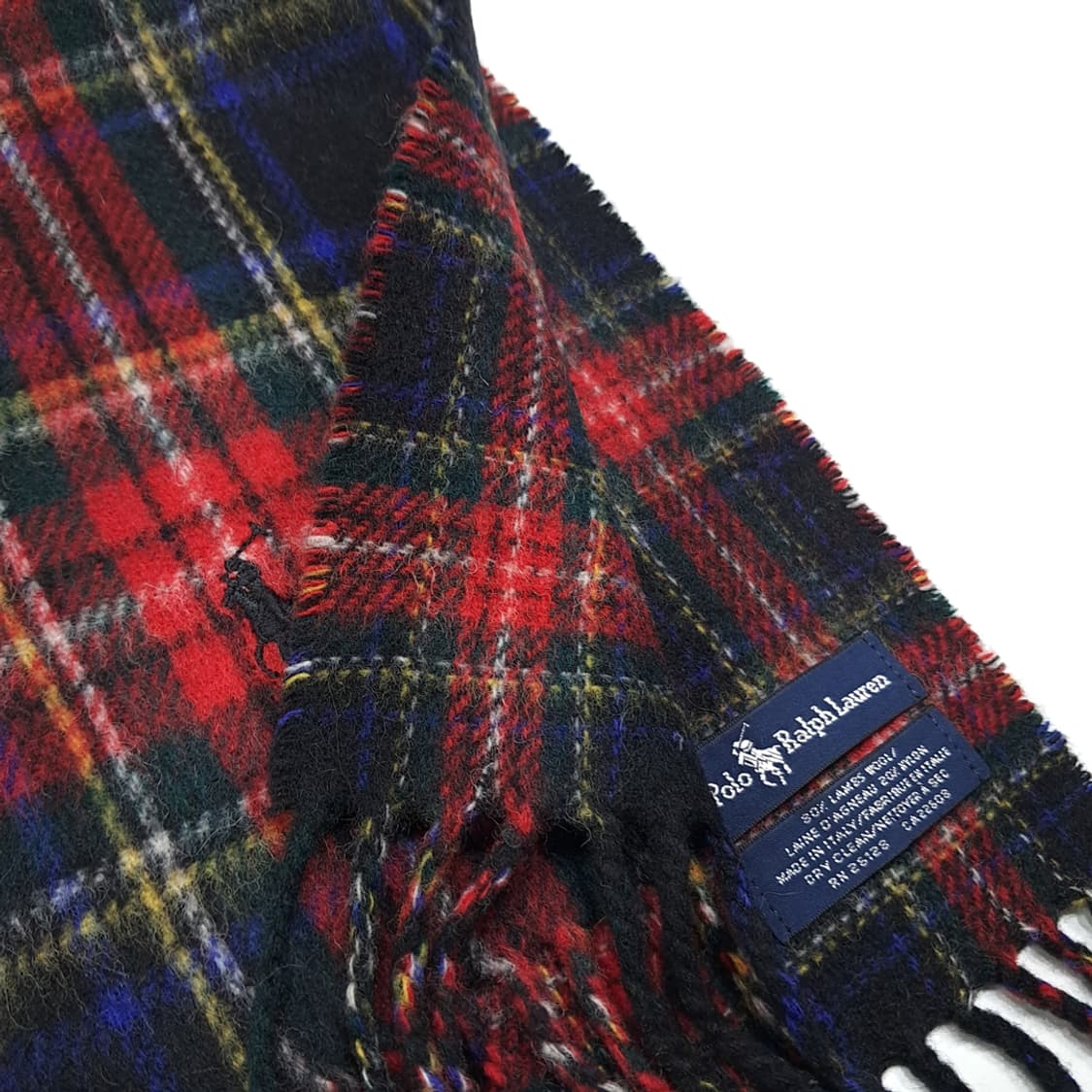 MX552 폴로 00s 이태리판 램스울 타탄체크 머플러 목도리 상품이미지6