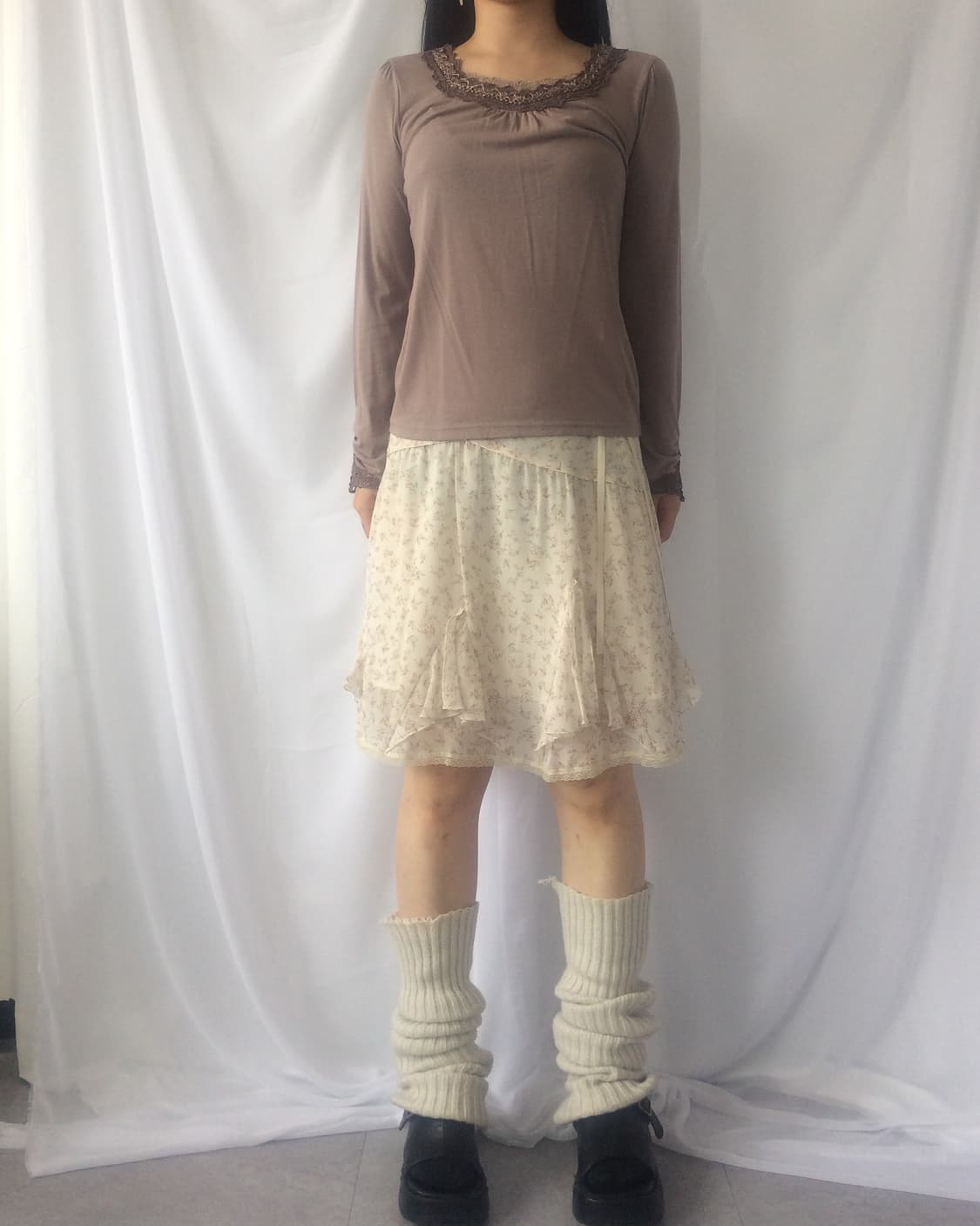 Axes femme lace point sleeve 상품이미지4