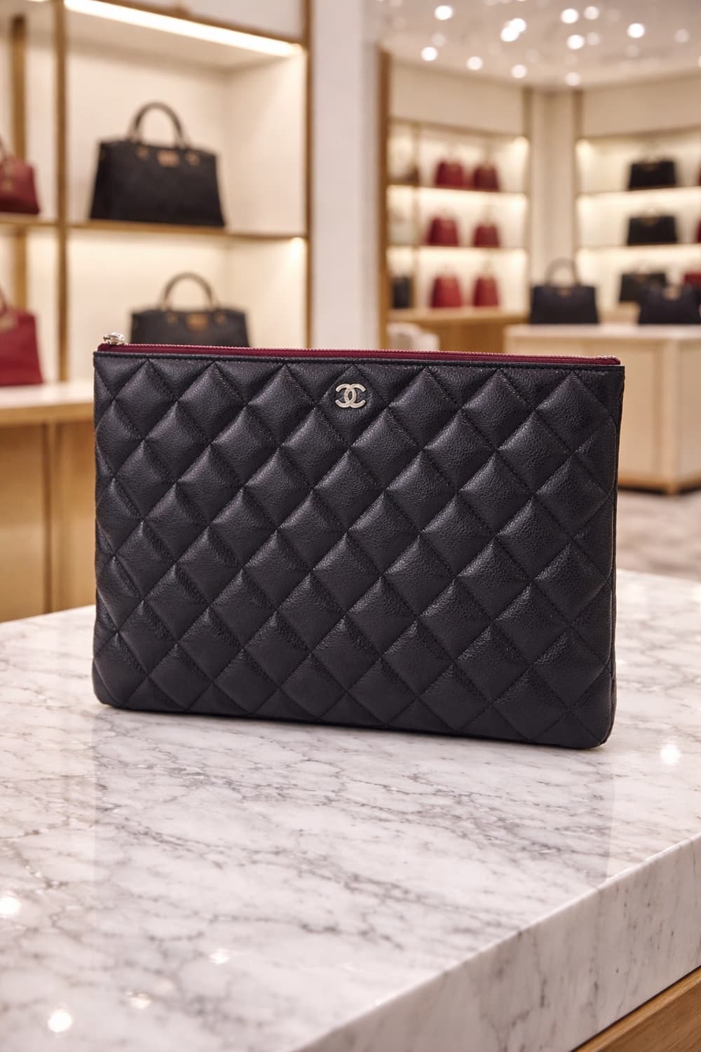 [S급] 샤넬 클래식 캐비어 클러치백 판매합니다!!! 상품이미지1