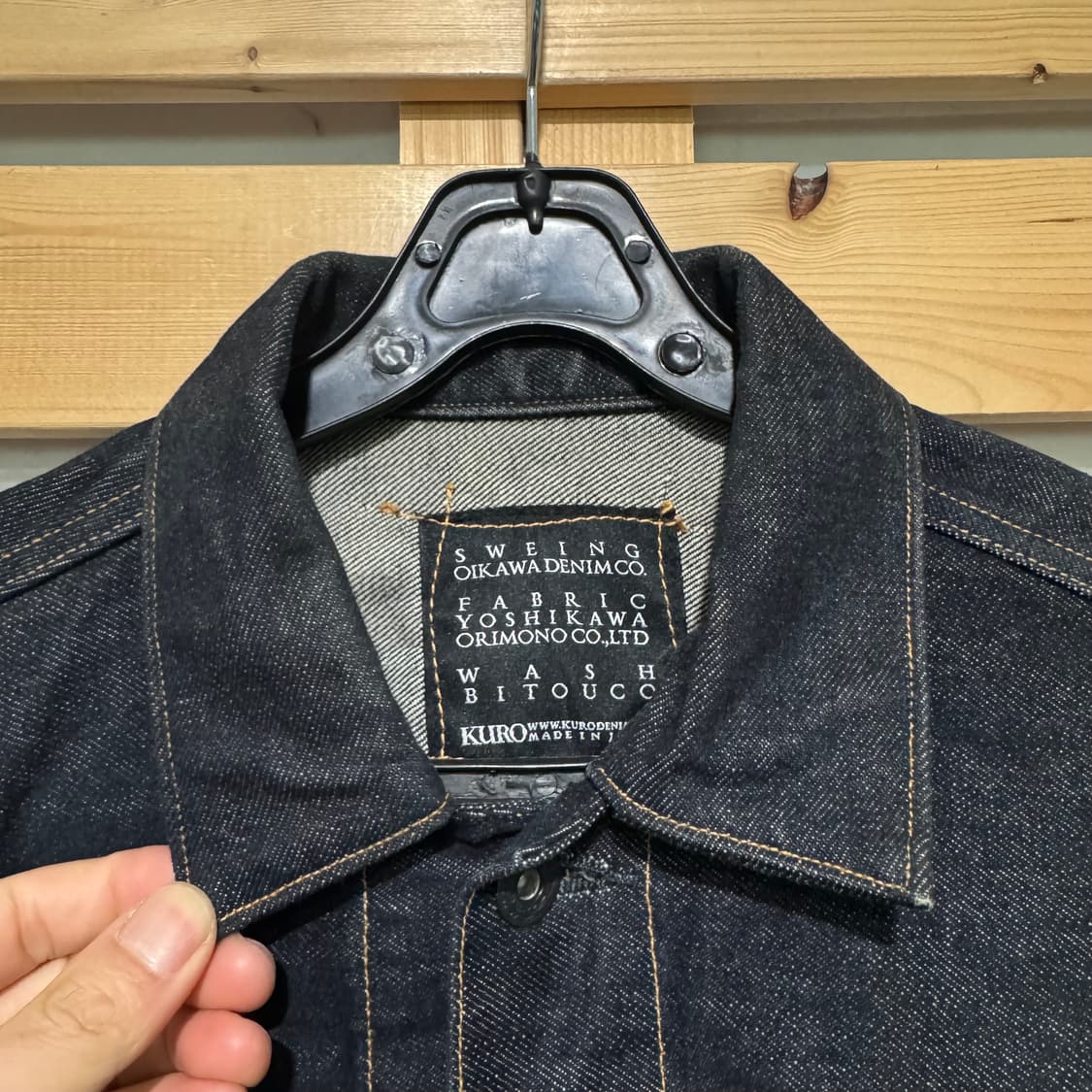 쿠로 데님 자켓 상품이미지3