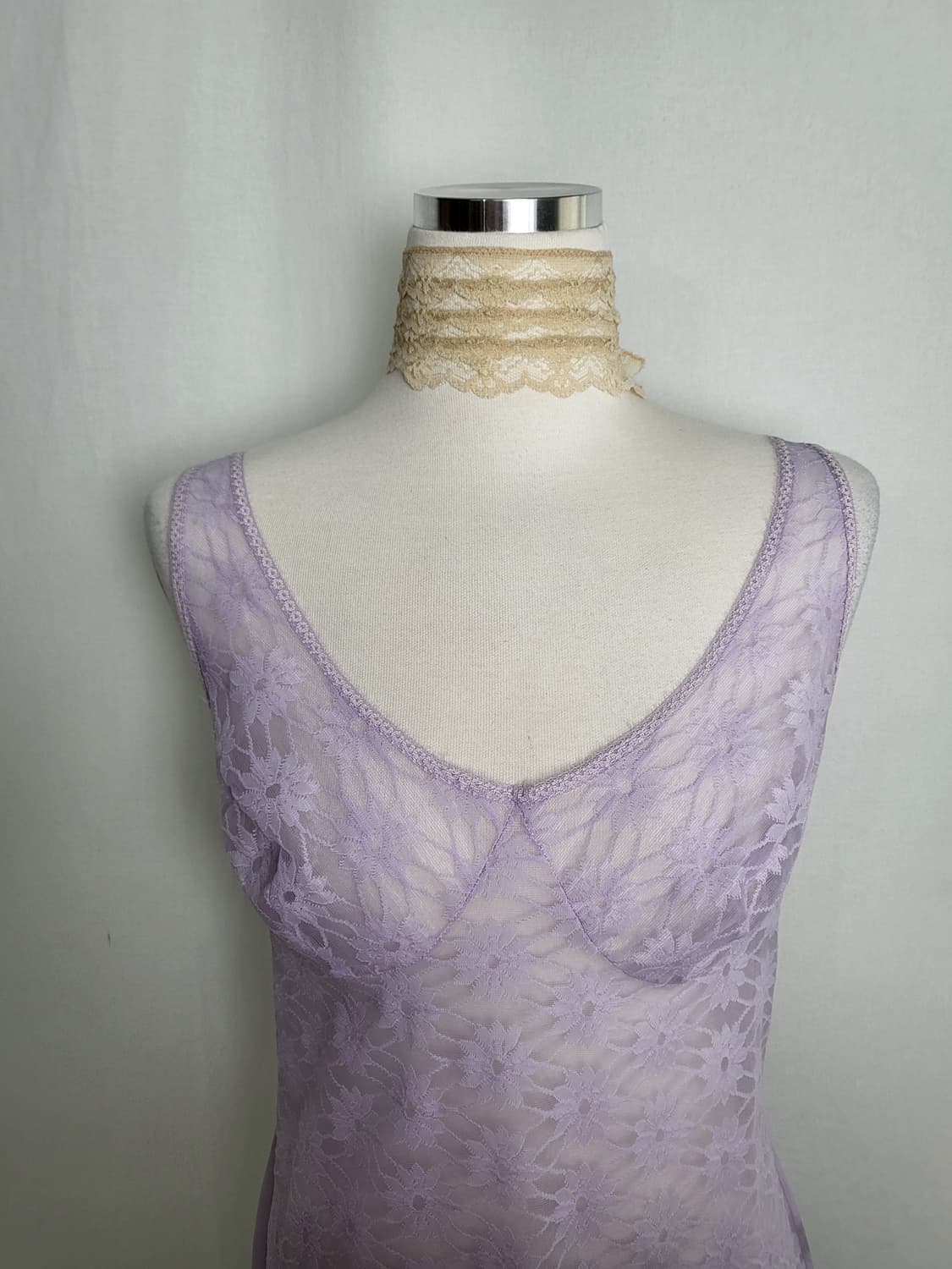 빈티지 라벤더 슬립 원피스 상품이미지1