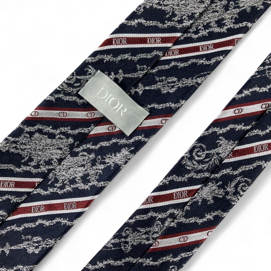 디올옴므 쟈카드 실크 넥타이 상품이미지5