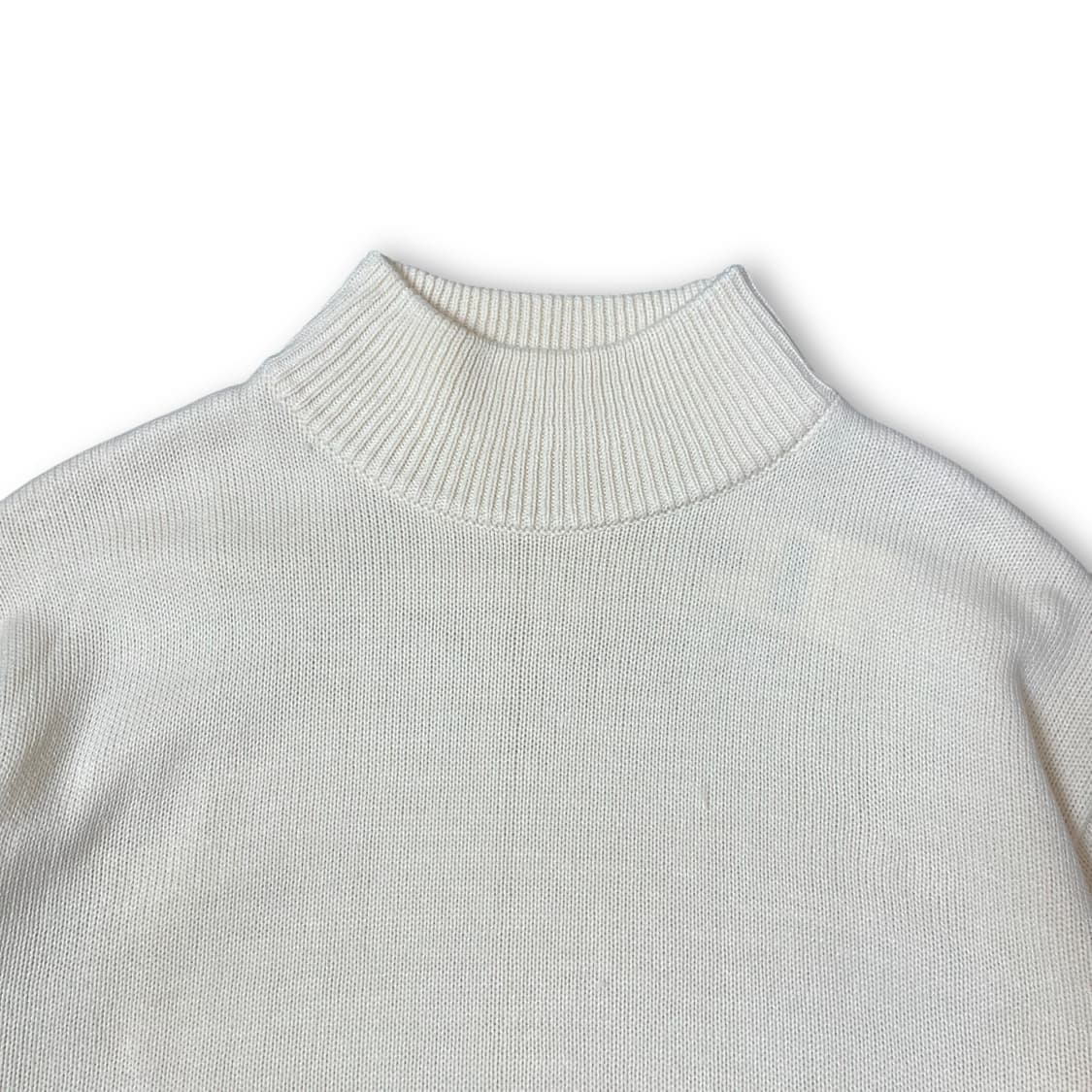 데드스탁 아이보리 베이직 하프 터틀넥 니트 상품이미지4