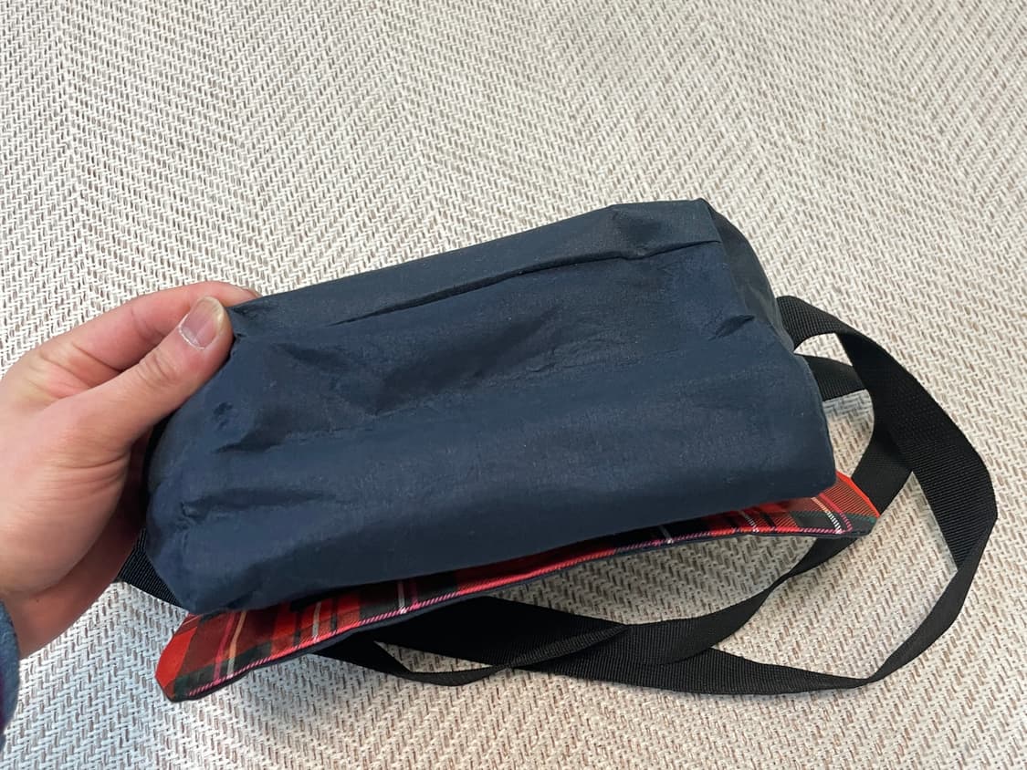 빈티지 스코틀랜드 타탄체크 나일론 크로스백 J03897 상품이미지7