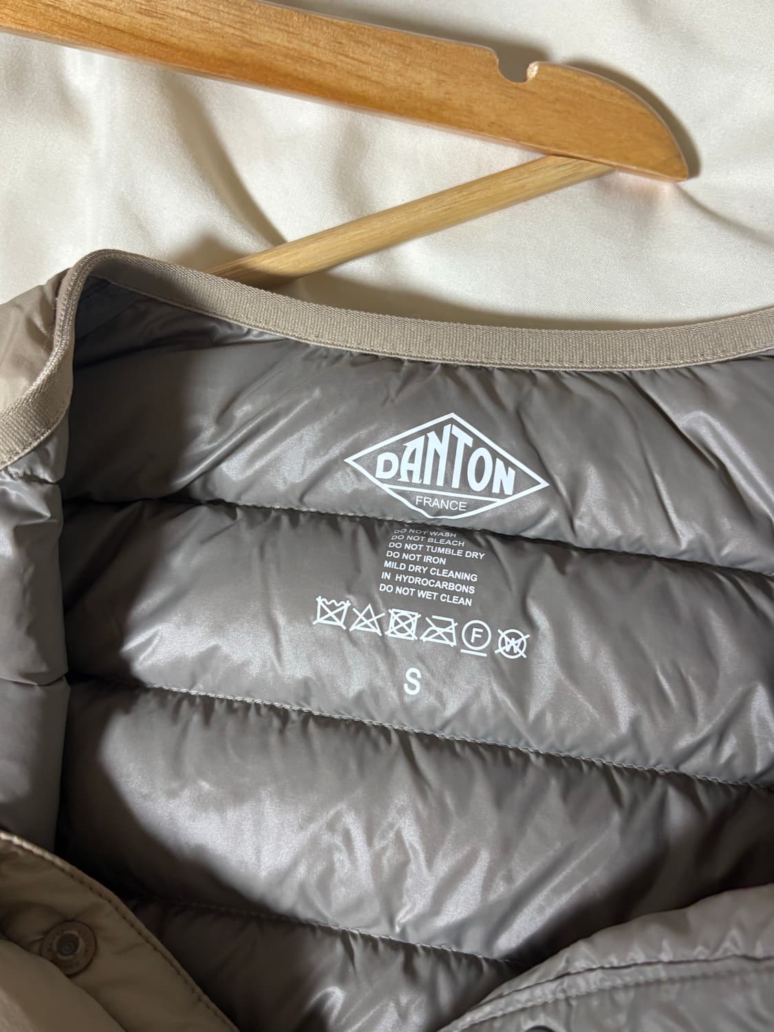 단톤 DANTON 이너 다운 자켓 beige s 사이즈 상품이미지2