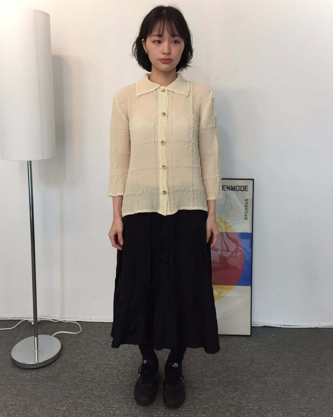 Ivory Textured Knit Cardigan 상품이미지1