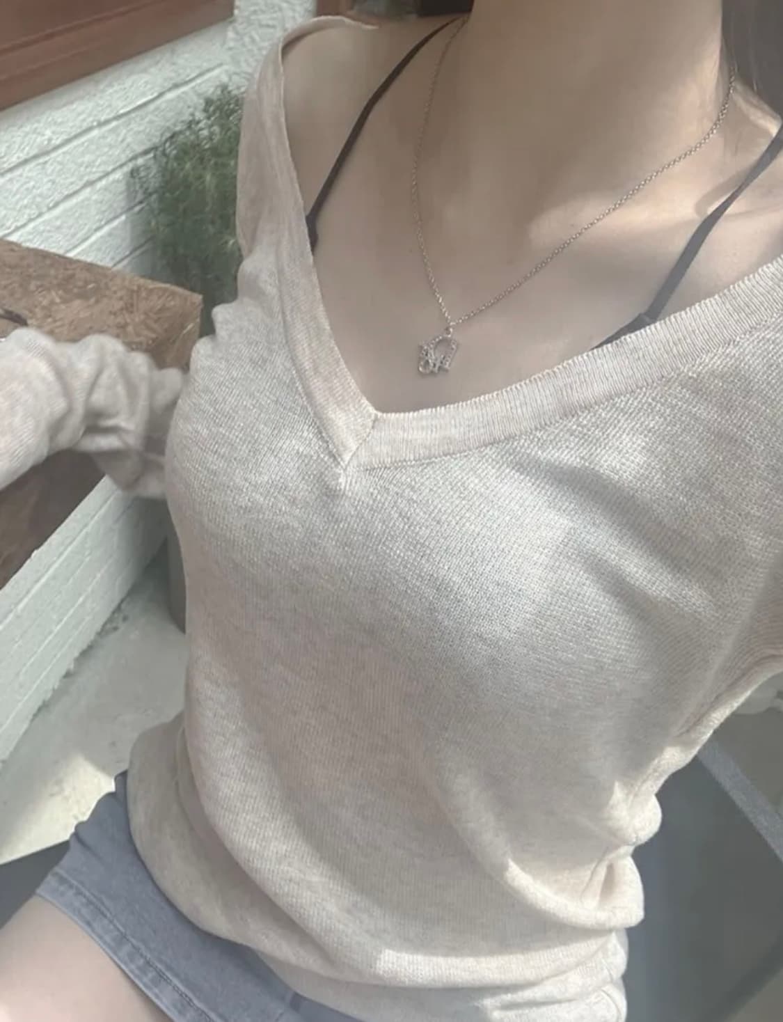 엔젤넘버555 레이어드 니트 상품이미지3