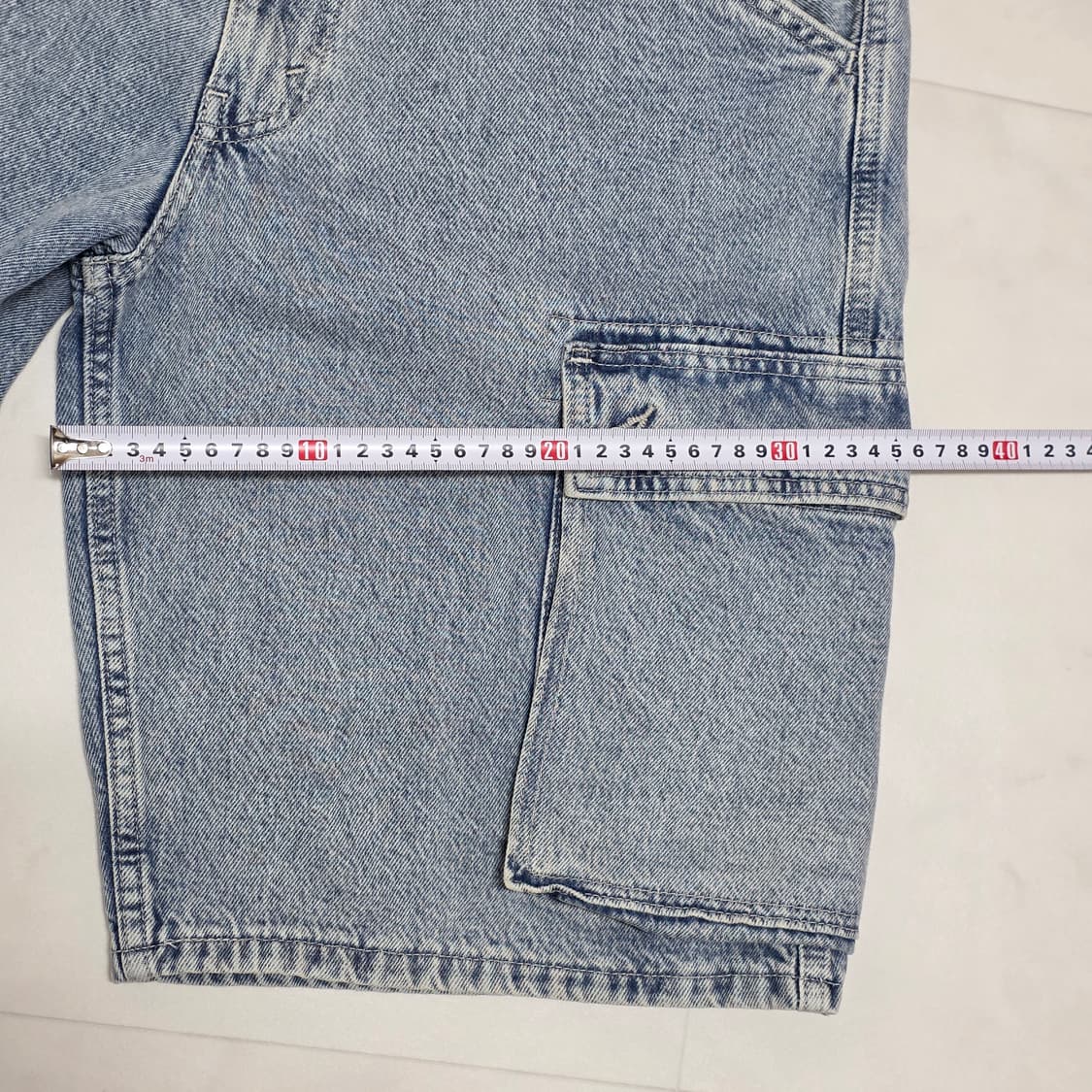 34 리바이스 연청 데님 카고 버뮤다 반바지 상품이미지6