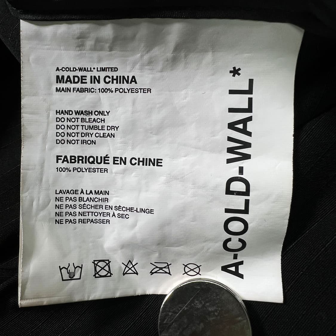 어콜드월 블레이져 자켓 블랙 (L) 상품이미지9