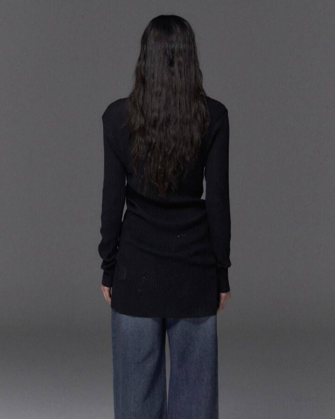 스튜디오테이블 니트 원피스 블랙 상품이미지3