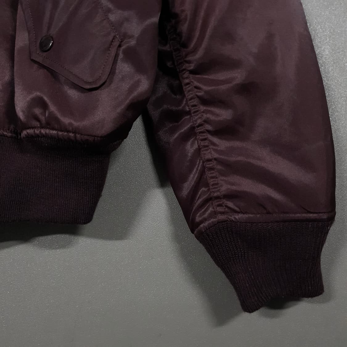 00s MACHOPE 맥호프 MA-1 플라이트 자켓 점퍼 버건디 희귀 L 상품이미지5