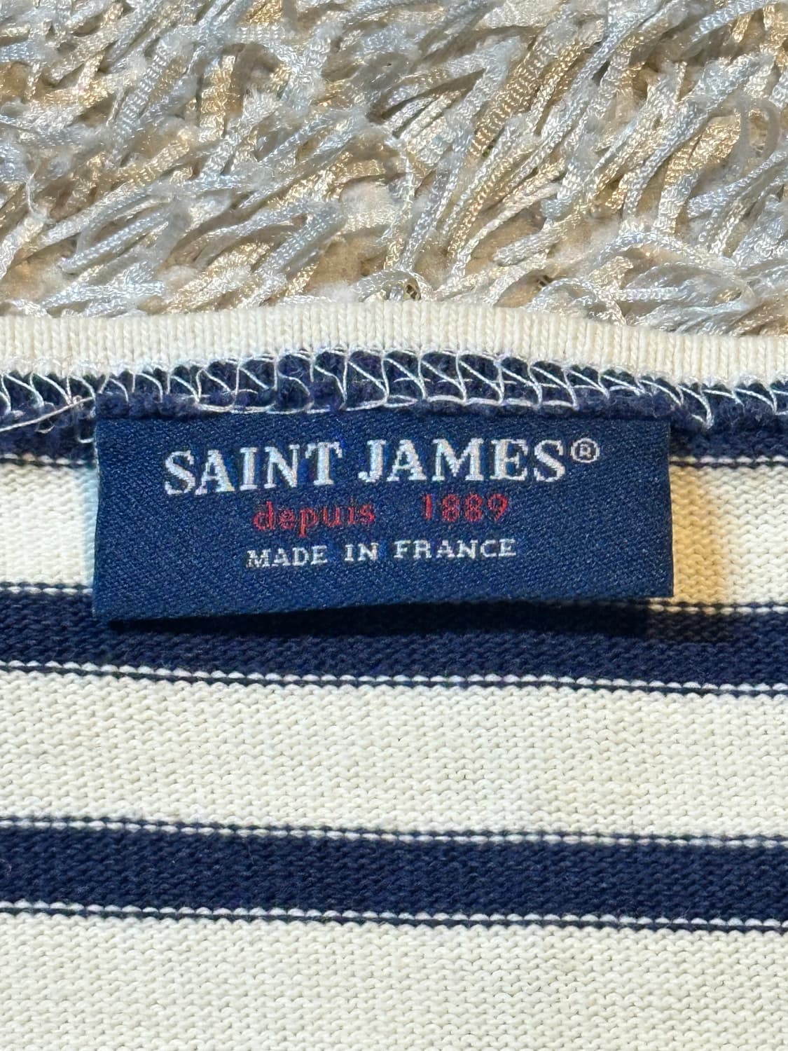 세인트제임스 SAINT JAMES 길도 엘보패치 스트라이프 긴팔 상품이미지5