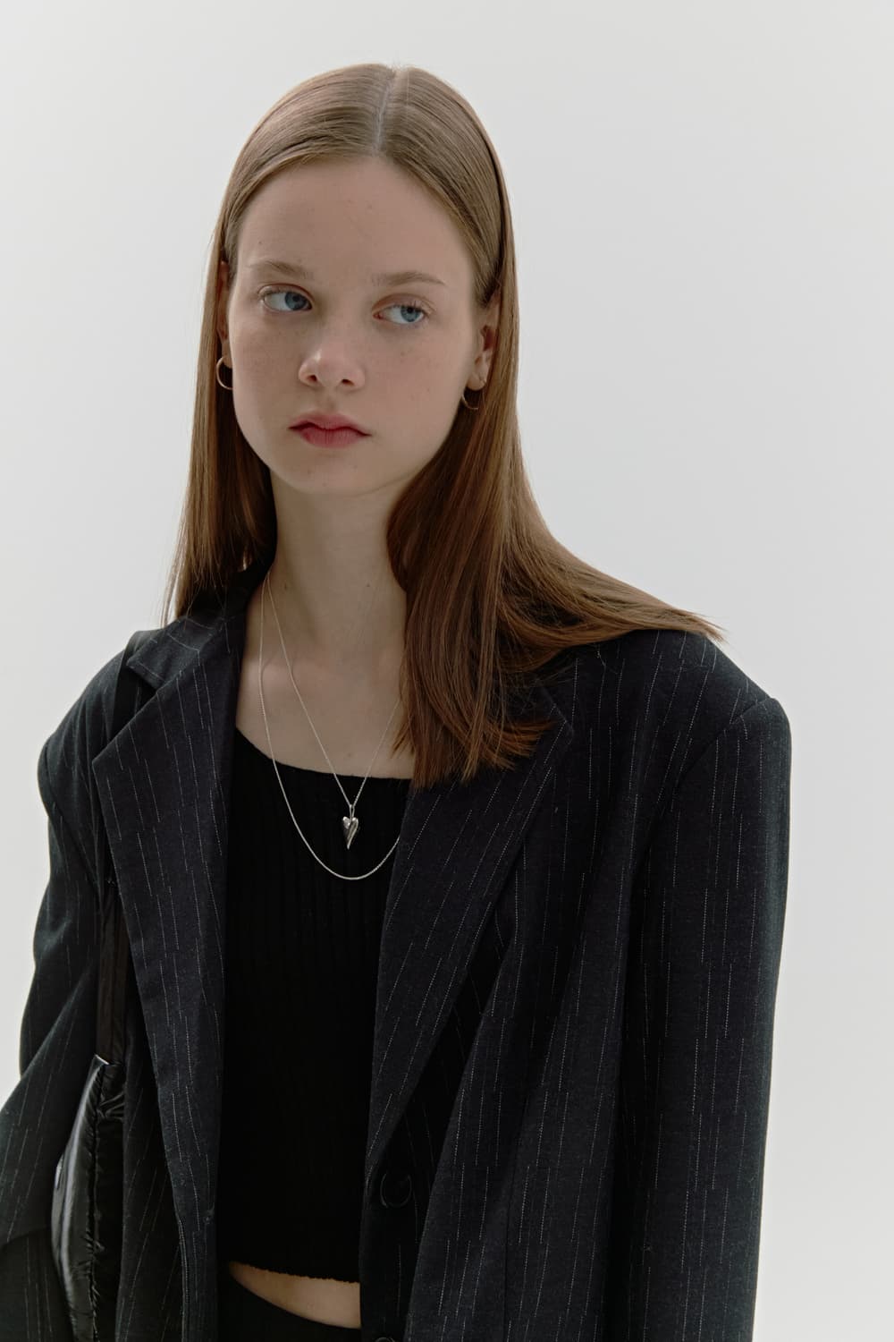 소프트서울 그레인 오버핏 자켓 다크그레이 상품이미지3