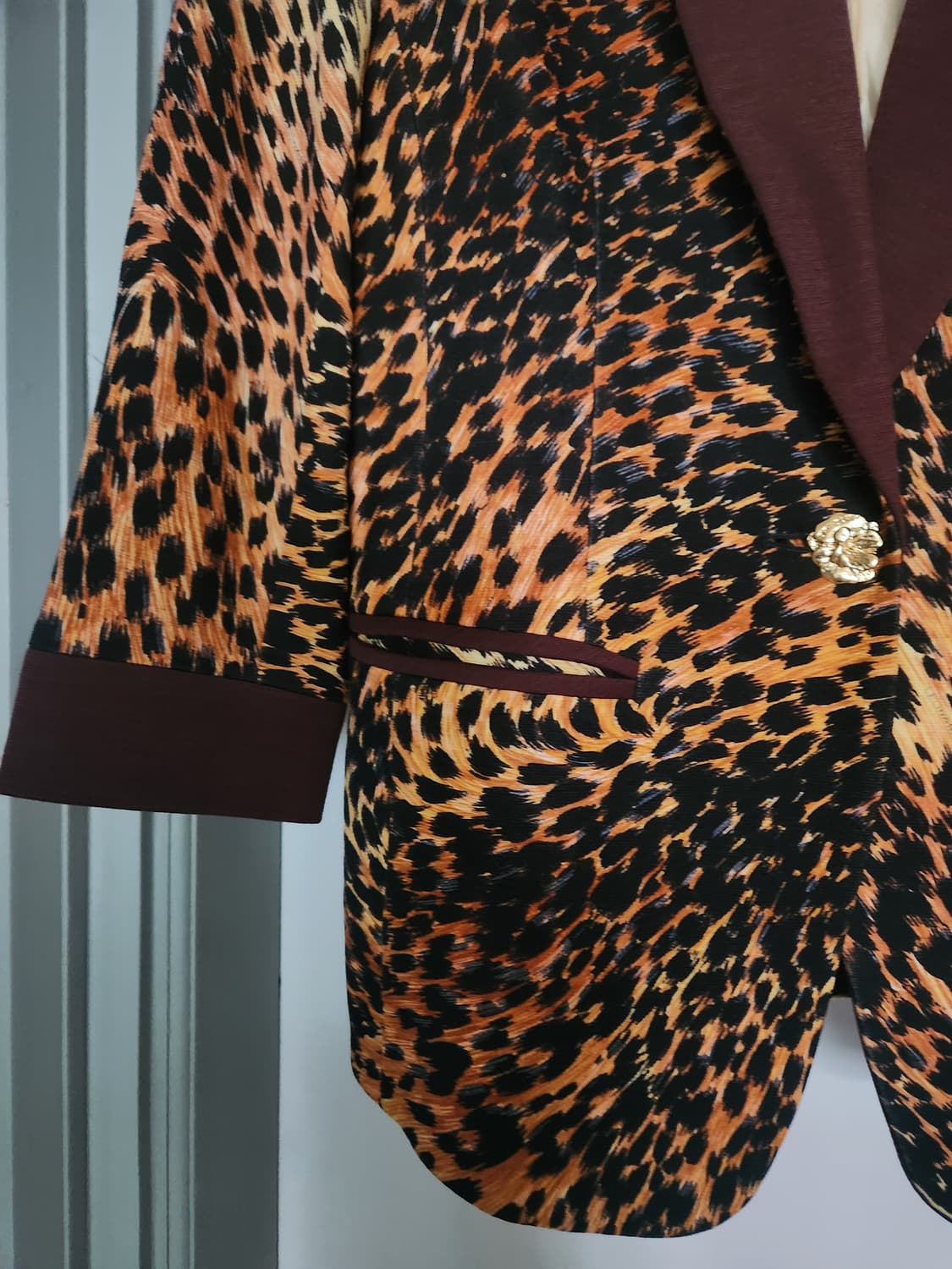 명품 LEONARD 레오나드 레오파드 패턴 자켓 상품이미지4