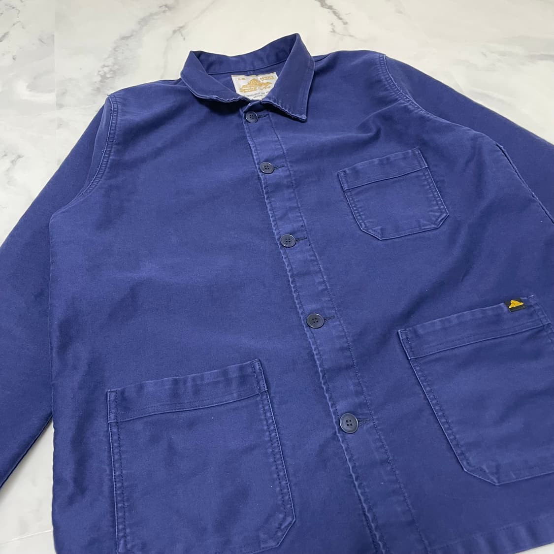 르몽생미셸 몰스킨 프렌치 워크자켓 프렌치 블루 50사이즈 상품이미지3