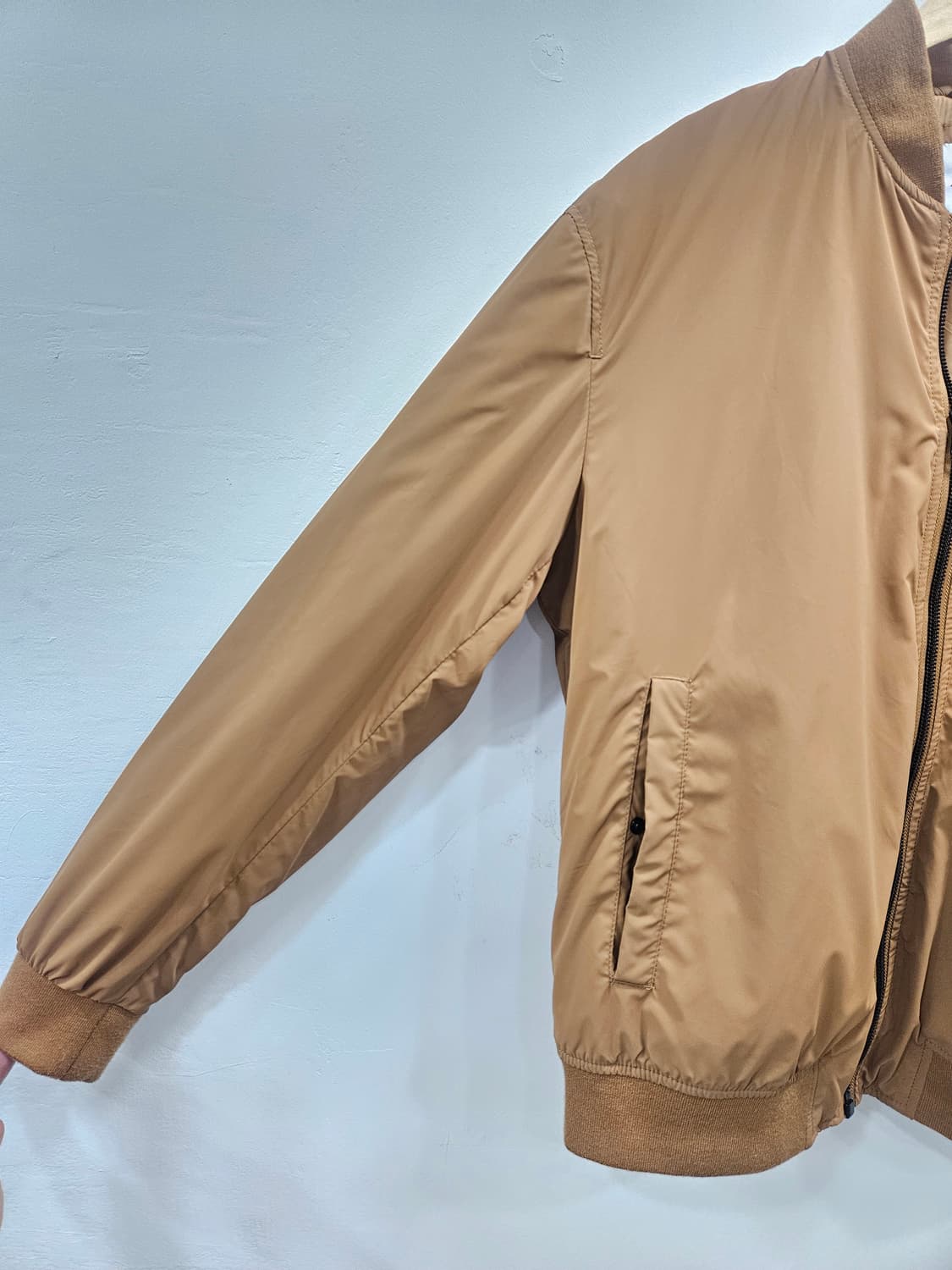 자라(ZARA) 브라운 캐주얼 봄버 점퍼L 상품이미지5