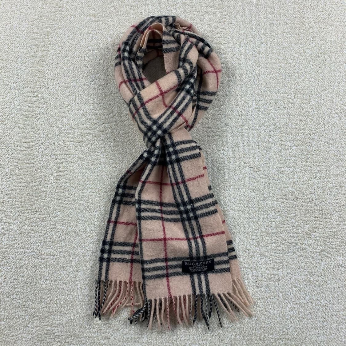 버버리 연베이지 노바체크 램스울 머플러 상품이미지2