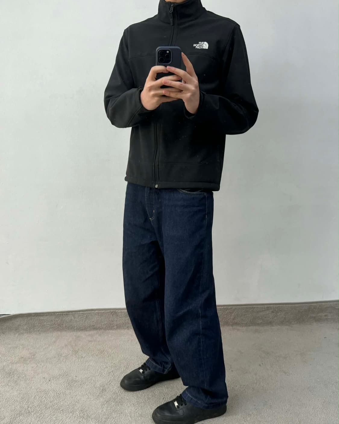 [M] 노스페이스 블랙 소프트쉘 집업 마운틴/러닝 자켓 상품이미지3