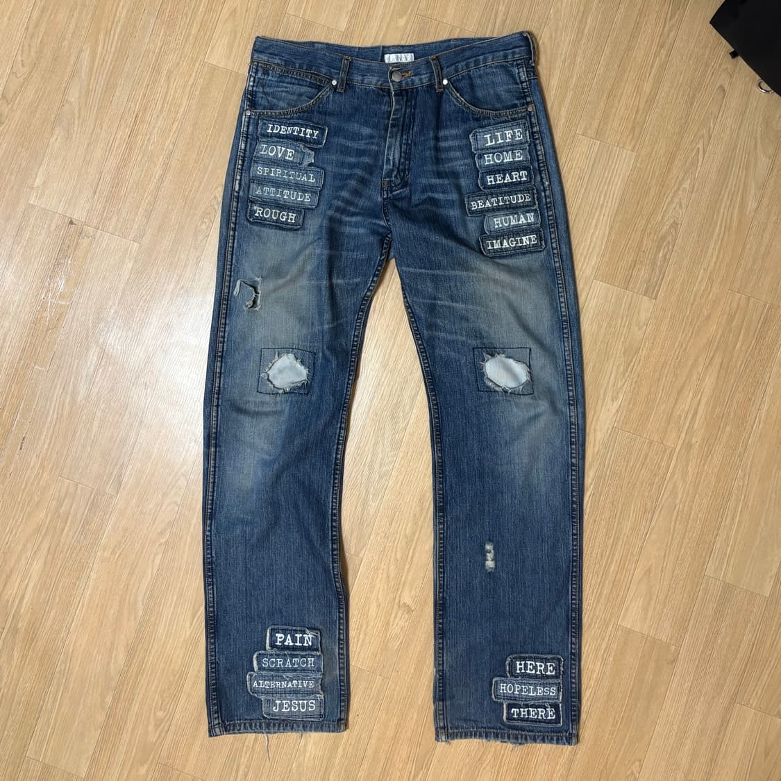 언더커버 undercover 02ss patch denim 05x32 상품이미지1