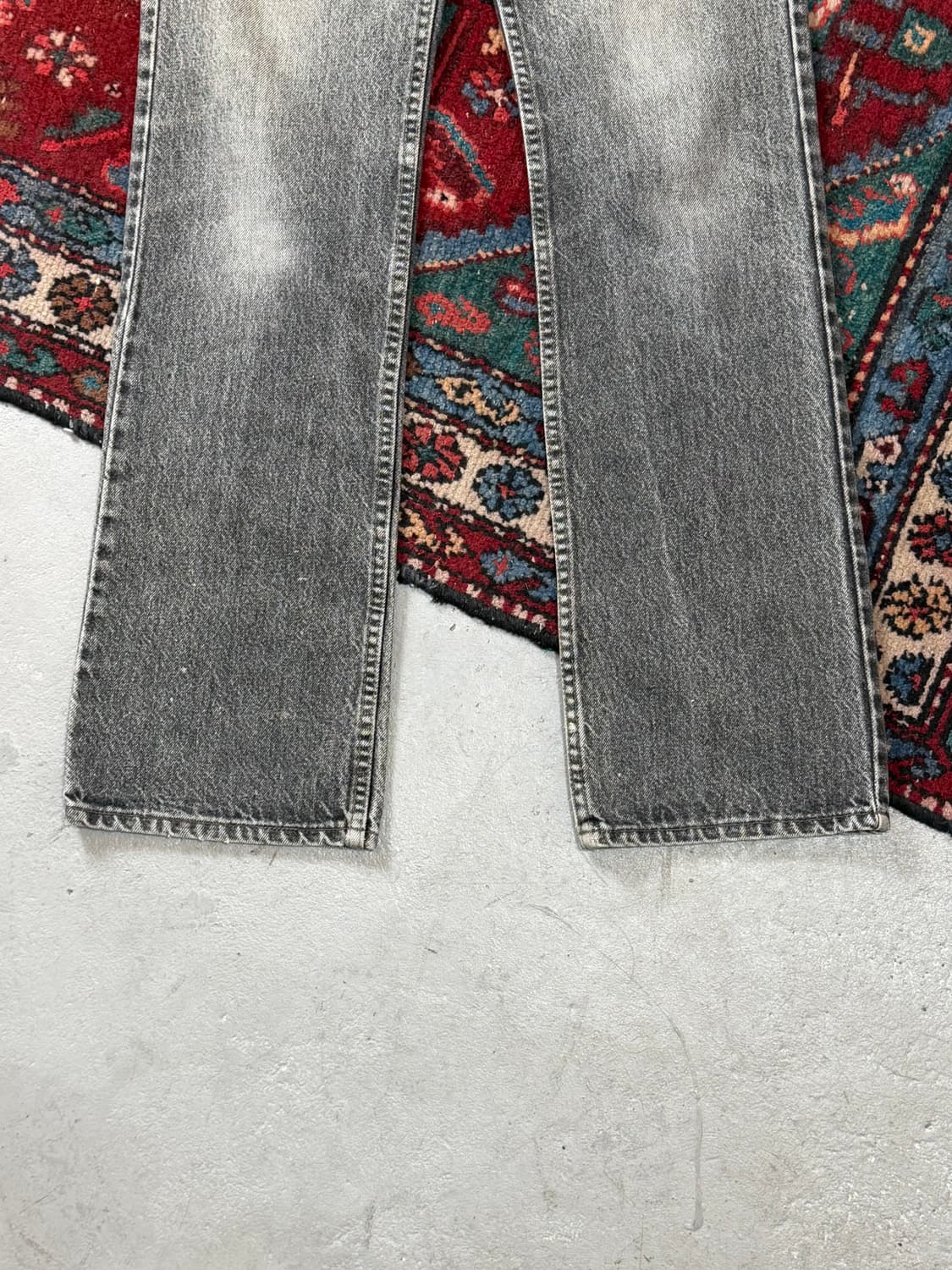 90's USA Made 빈티지 리바이스 517 오렌지탭 블랙 부츠컷 상품이미지7