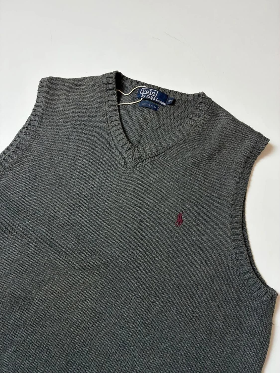 폴로 랄프로렌 90's 코튼 니트 조끼 PN8309 상품이미지2