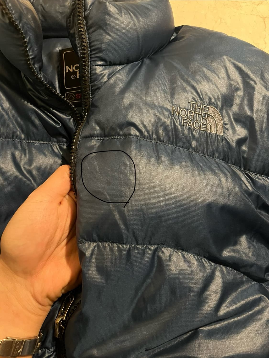 노스페이스 서밋 다운 경량패딩 블루 xl 상품이미지8