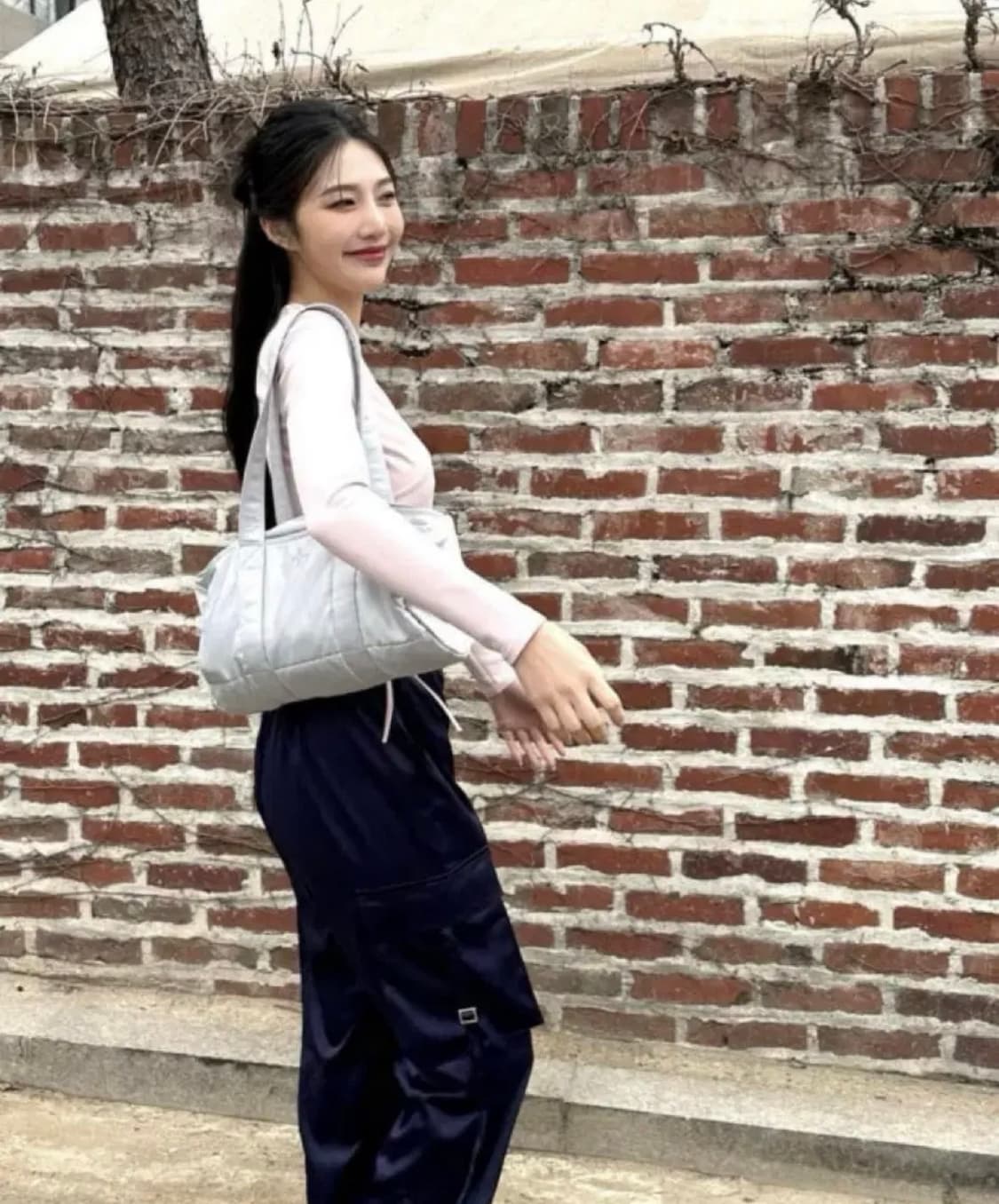 카하라 카고 팬츠 발레코어 레드벨벳 조이 착용 kahara 바지 상품이미지3