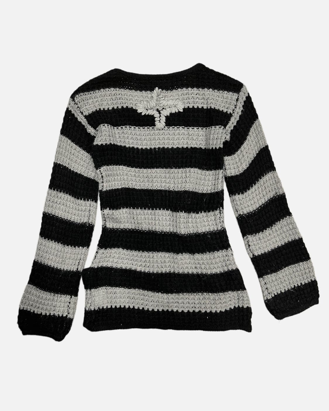 stripe cross detail pocket knit 상품이미지4
