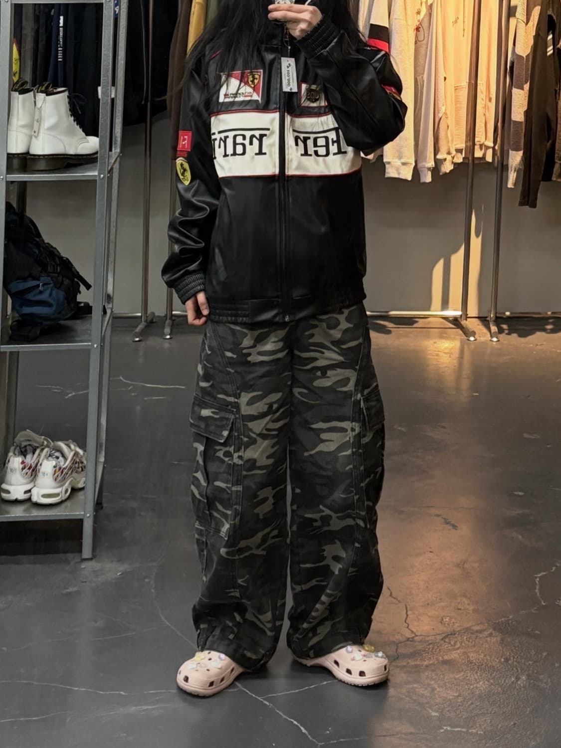 빈티지 페라리 레이싱 가죽 재킷 A2413 상품이미지1