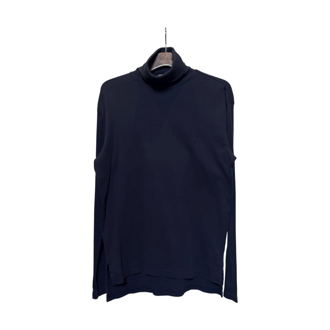 폴로 랄프로렌 하이넥 폴라 코튼 니트 포니자수 디테일 네이비 상품이미지1