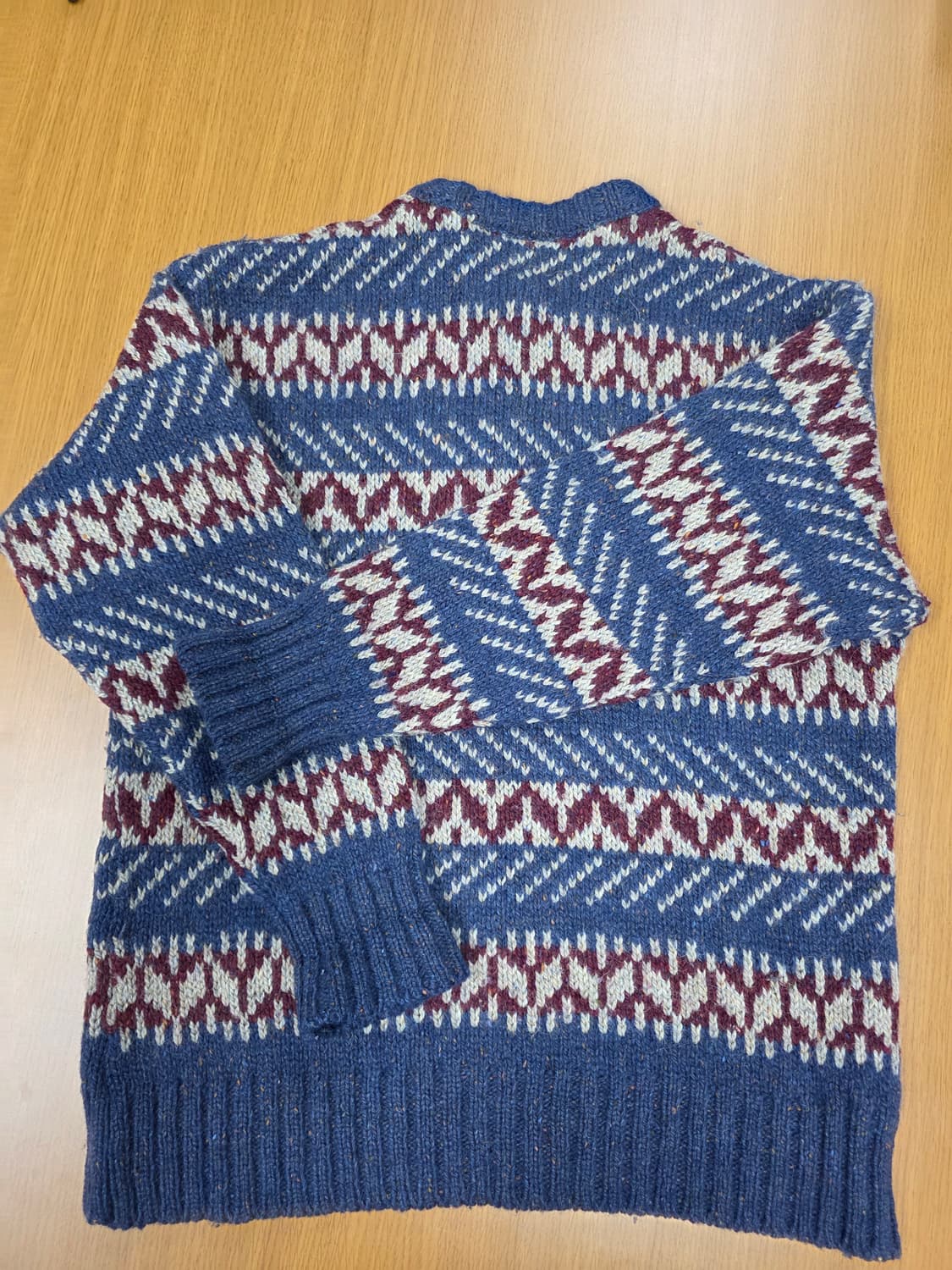 세인트 마이클 영국산 페어아일 울 니트 빈티지 스웨터 100 상품이미지8