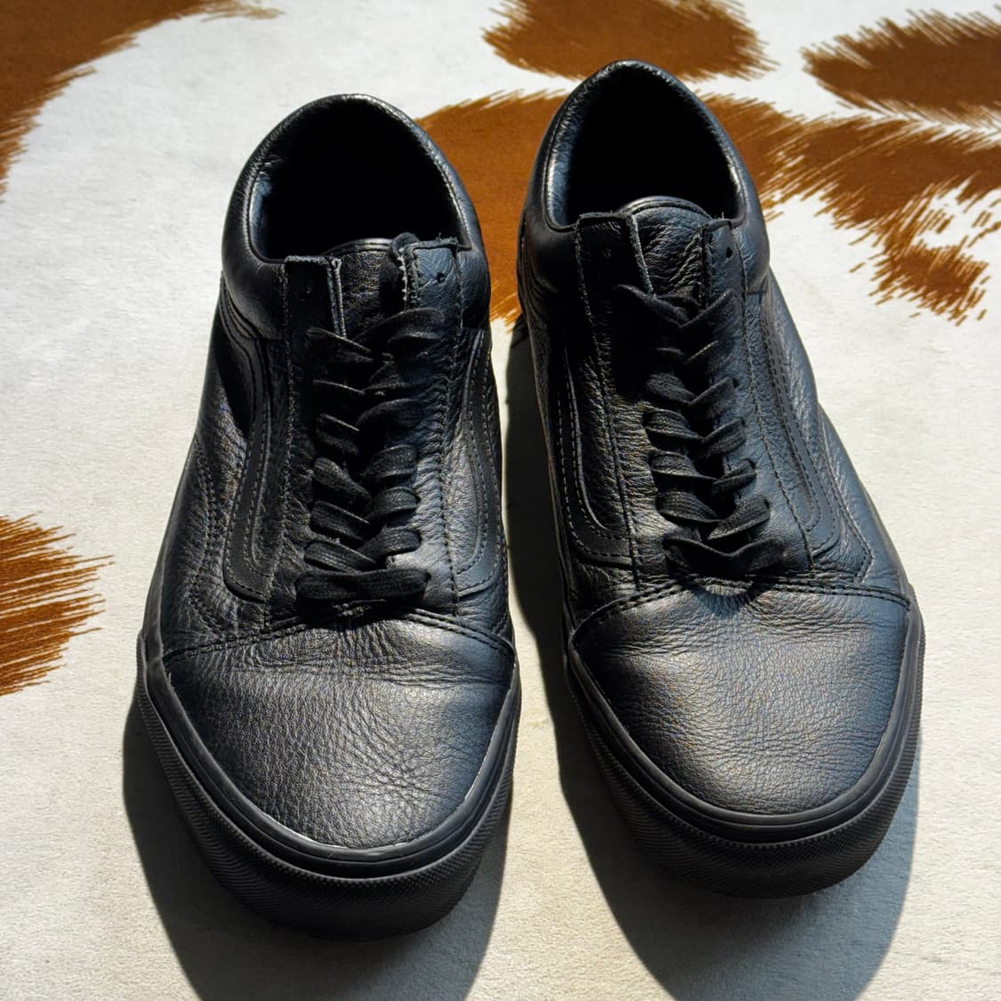 반스 올드스쿨 레더 블랙 (295) 상품이미지3