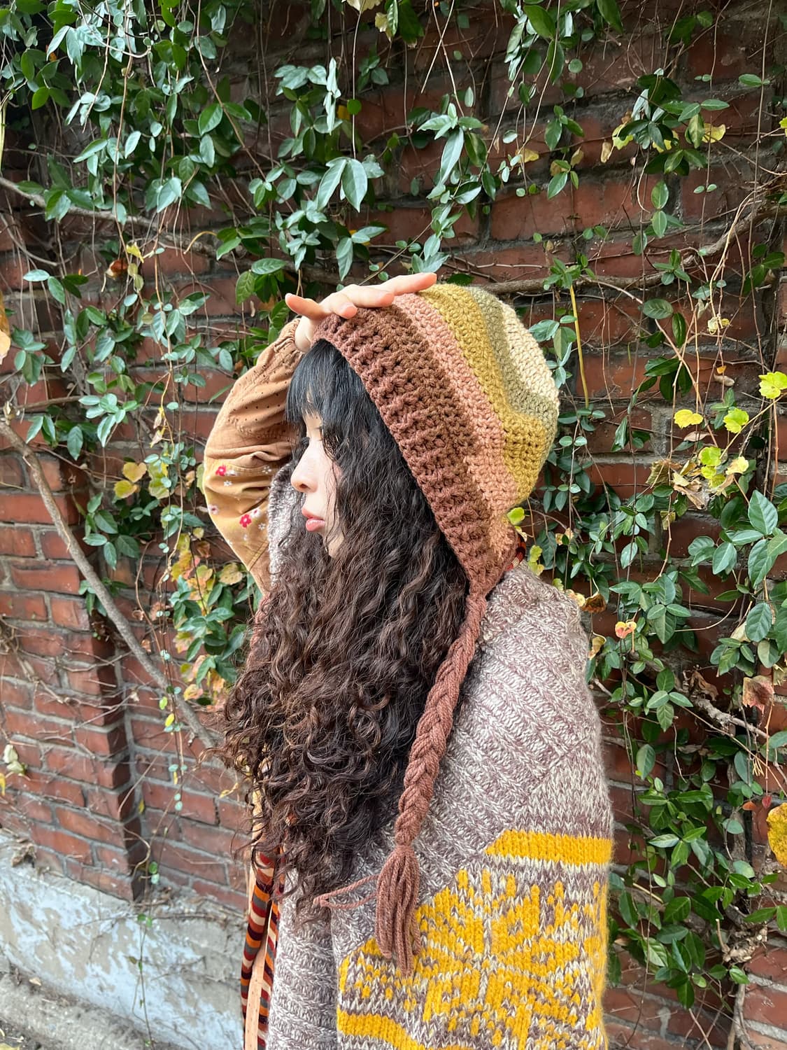 일본무드 니트 비니 상품이미지2