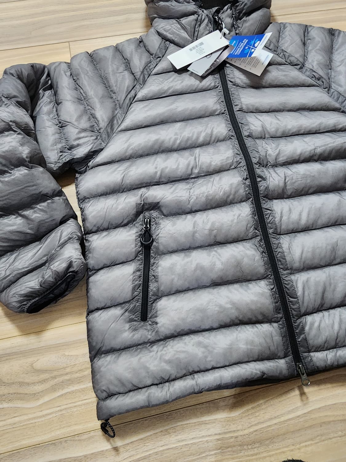 수아레라이트시어패딩점퍼남성L사이즈그레이경랑패딩 상품이미지3