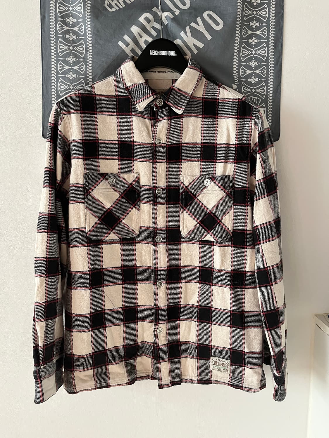 네이버후드 13fw 체크 셔츠 상품이미지1