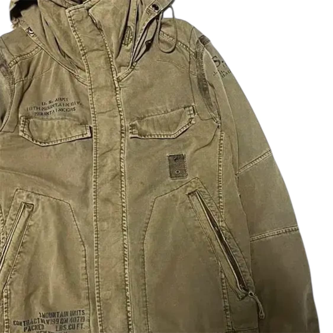 아비렉스 빈티지 U.S. Army 후드 파카 자켓 상품이미지4