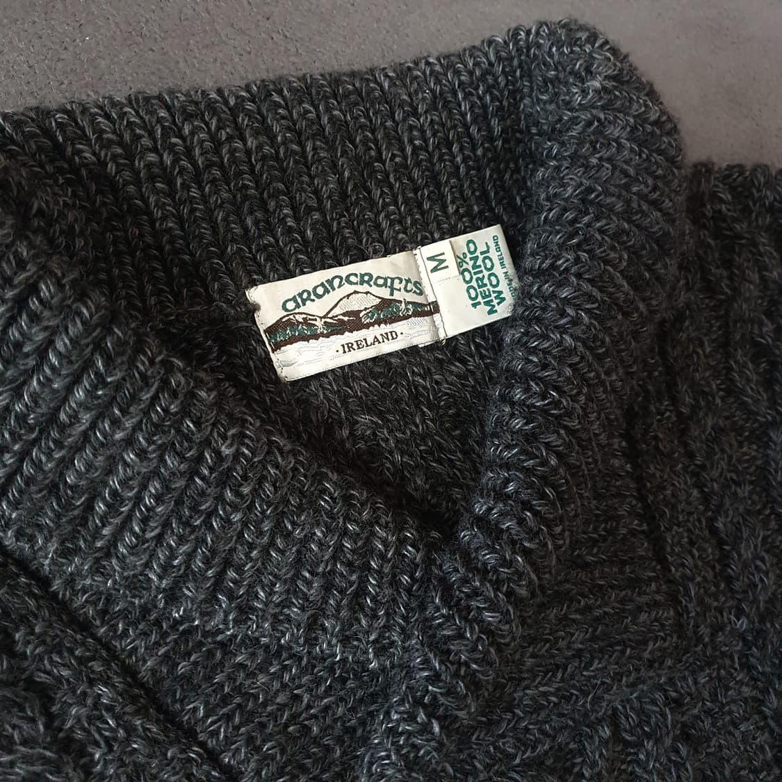 아란크래프트 숄 피셔맨 니트 M 상품이미지5