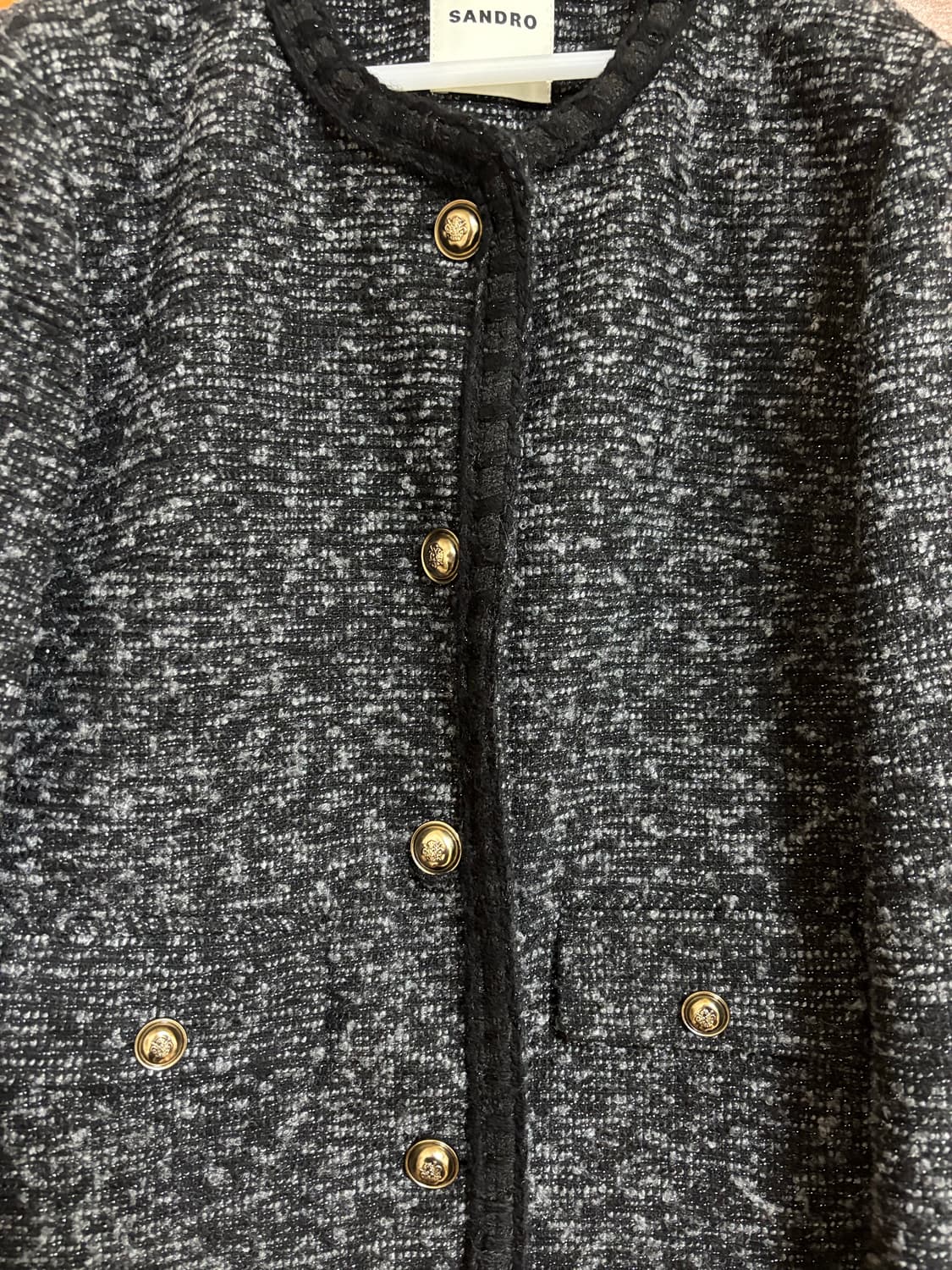 Sandro 산드로 트위드 자켓 36 상품이미지8