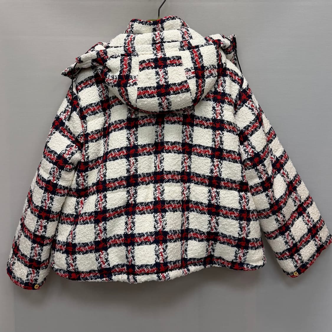 구찌 체크 트위드 패딩 ( 여성 오버핏 )  상품이미지4