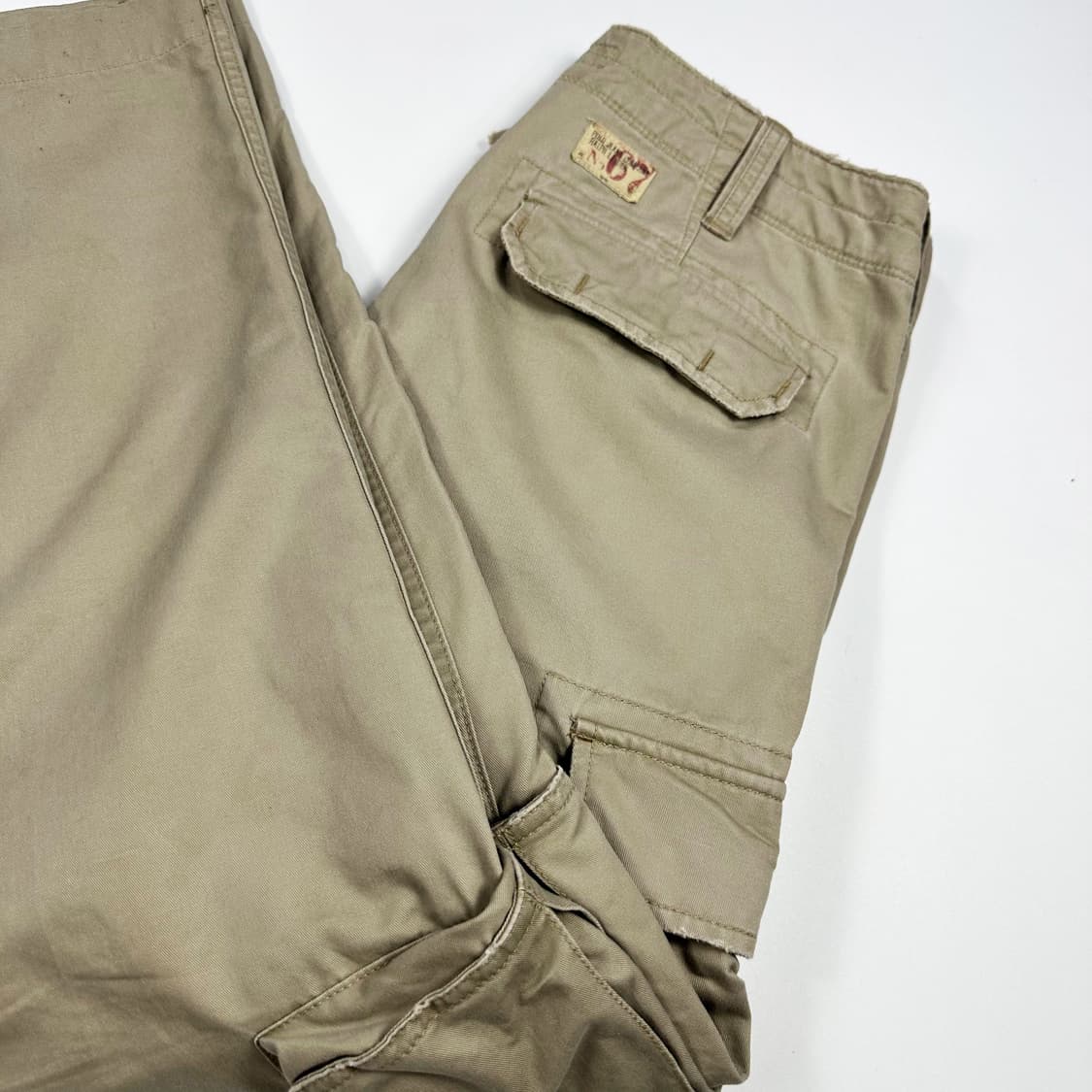 폴로진스 컴퍼니 베이지 스트레이트 카고팬츠 (32인치) 상품이미지1