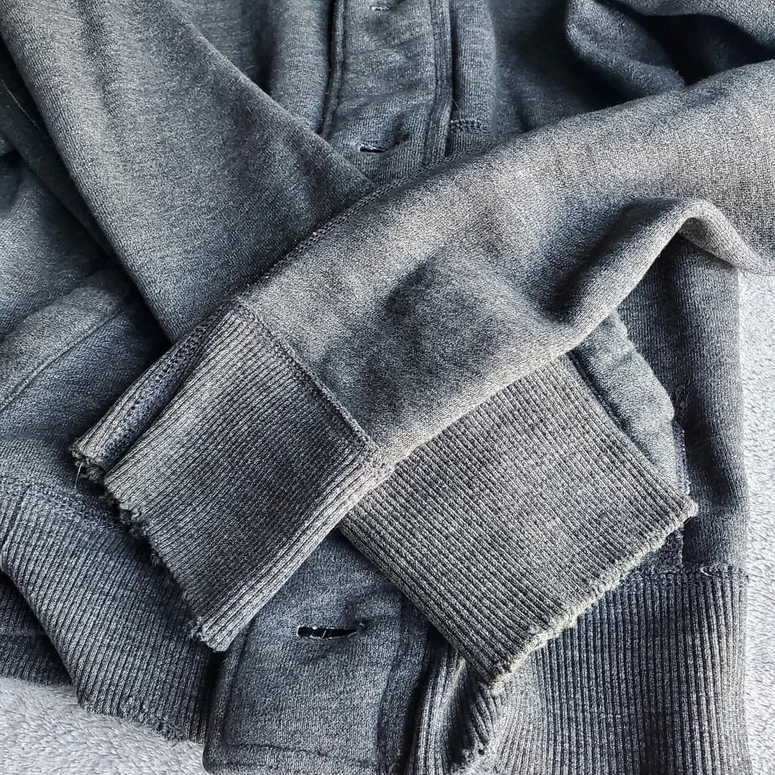 아베크롬비 앤 피치 빈티지 사슴 자수 버튼 후드 집업 상품이미지8