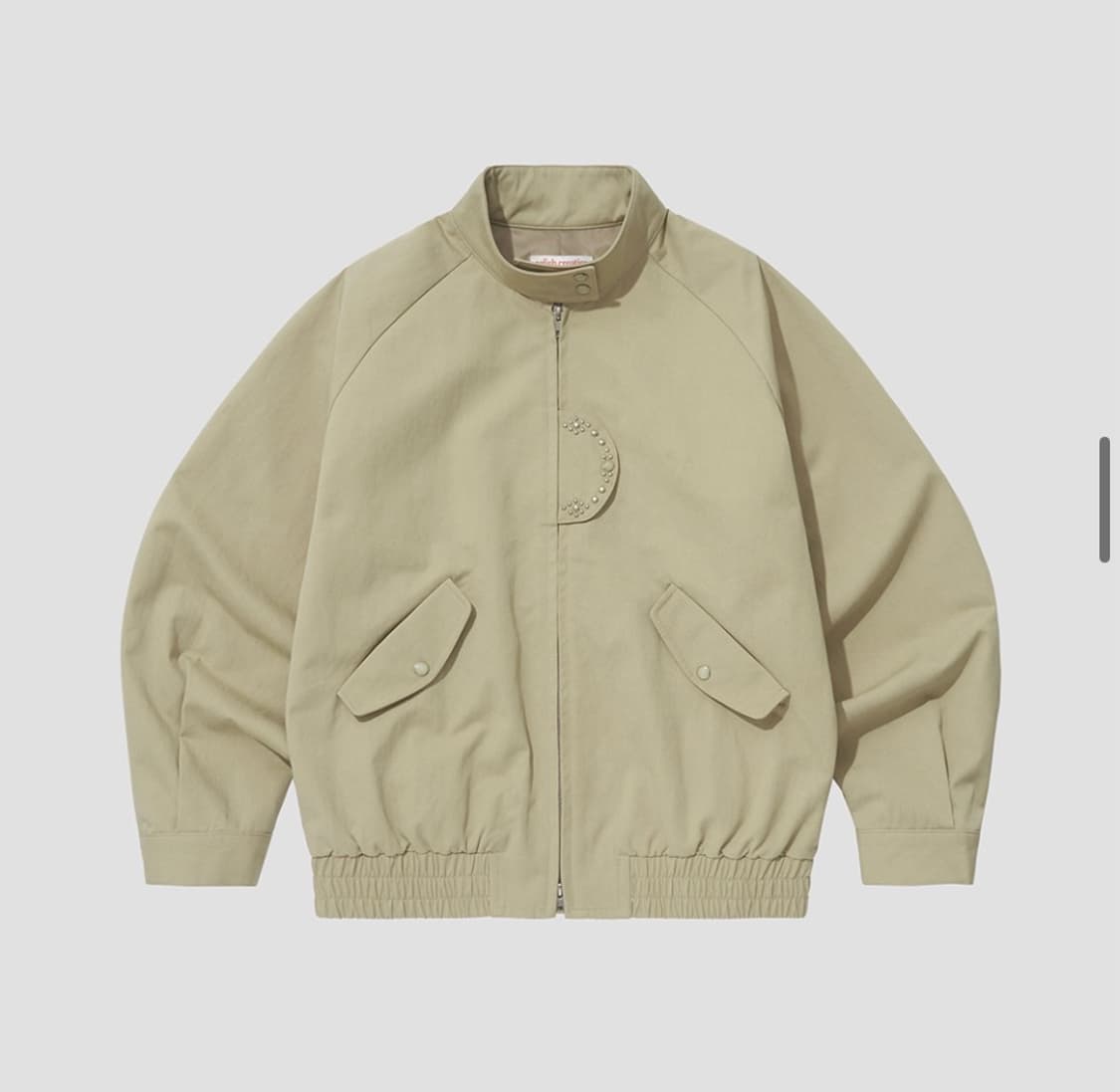 오피쉬 스터드 투웨이 자켓 베이지 상품이미지3