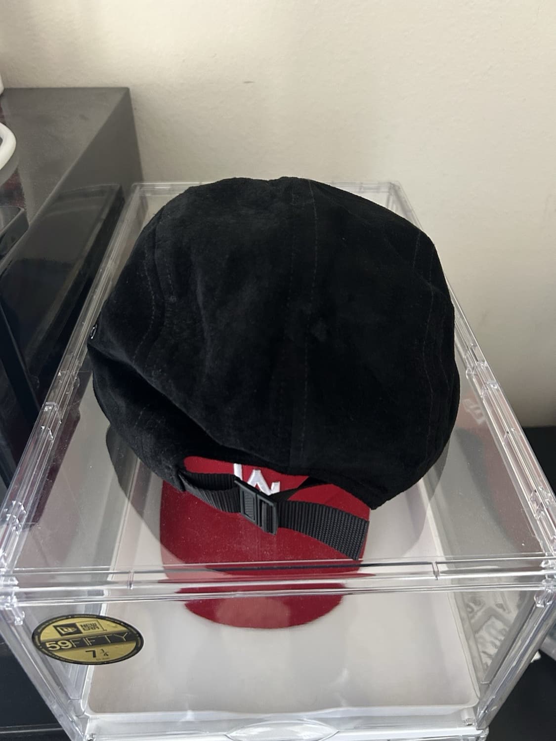 슈프림 스웨이드 박스로고 캠프캡 상품이미지3