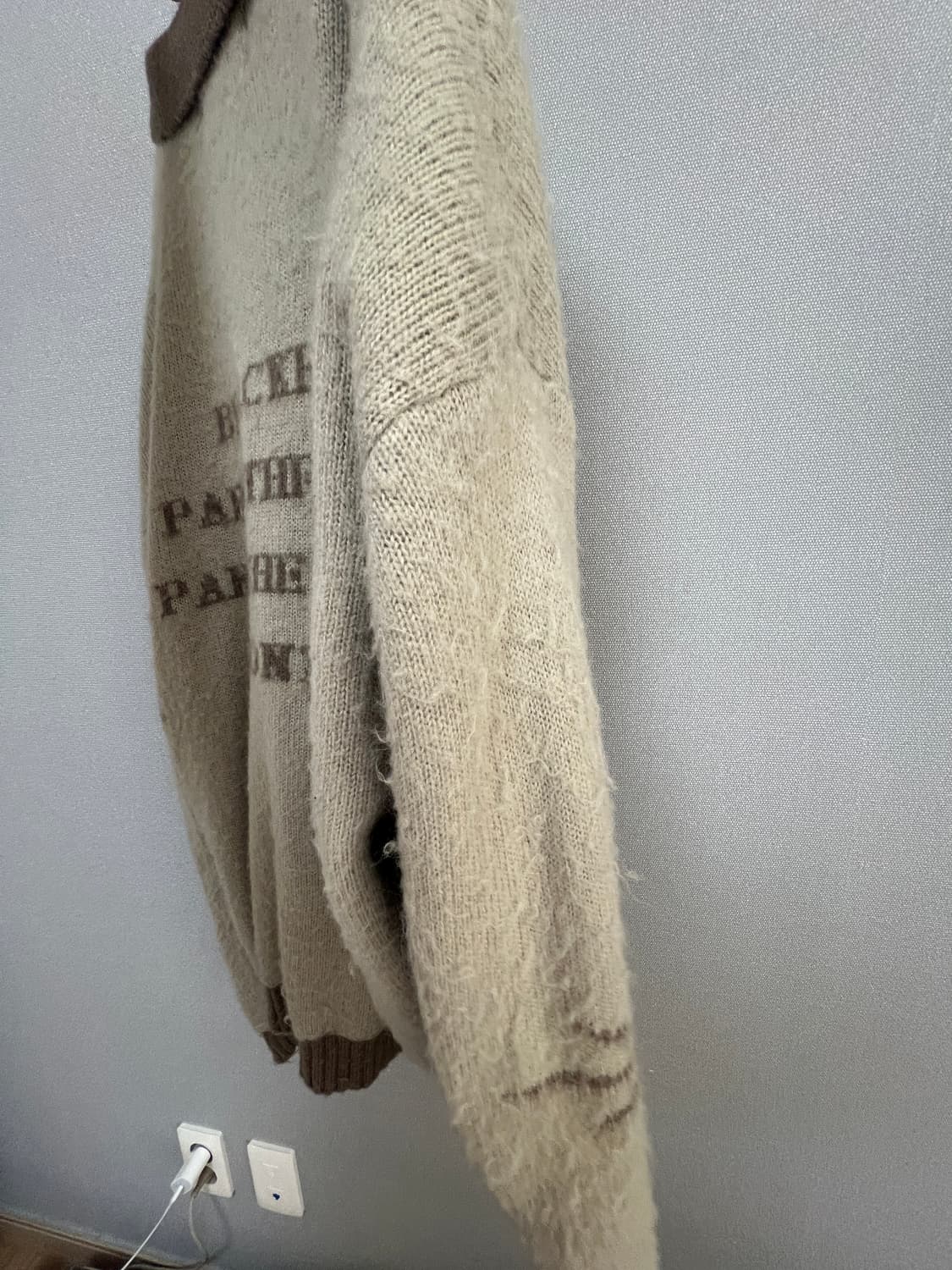 엑스톤즈 니트집업 상품이미지3