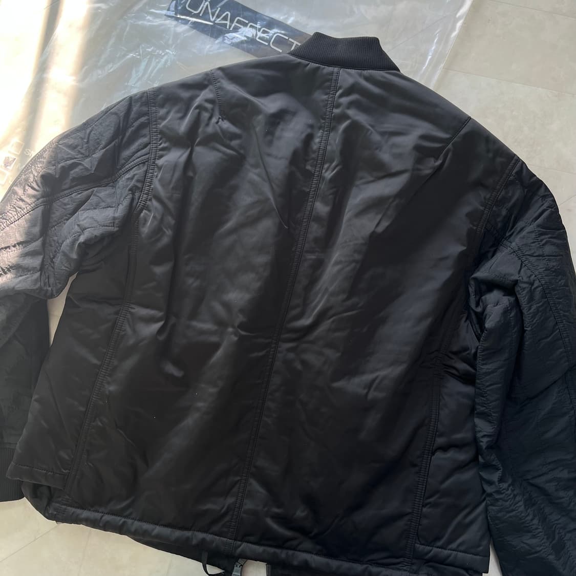 새상품)언어펙티드 패디드 레이어드 플라이트 자켓 블랙 상품이미지6