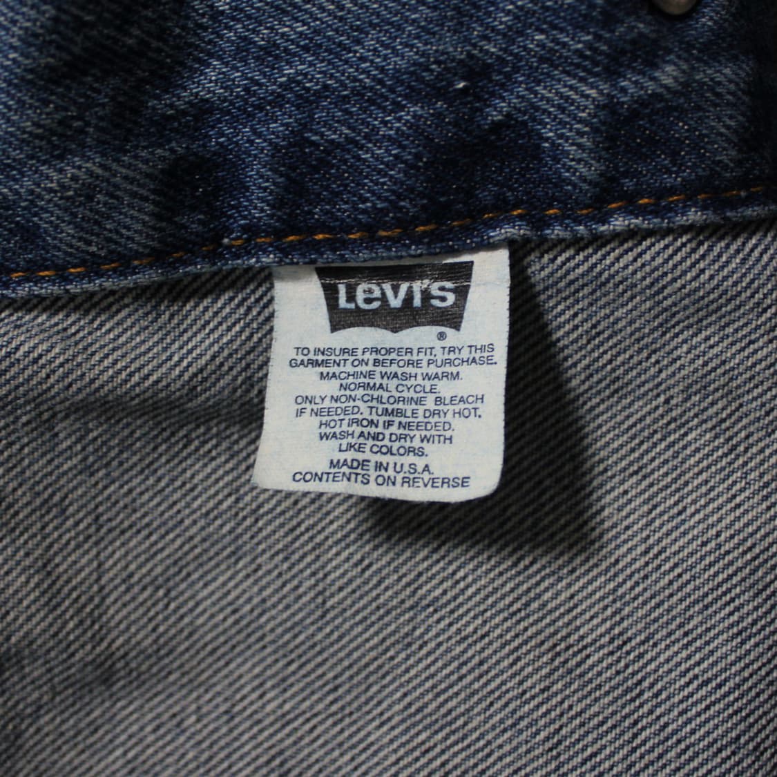 90's Levi’s 리바이스 USA 데님 트러커 자켓 L030 상품이미지6