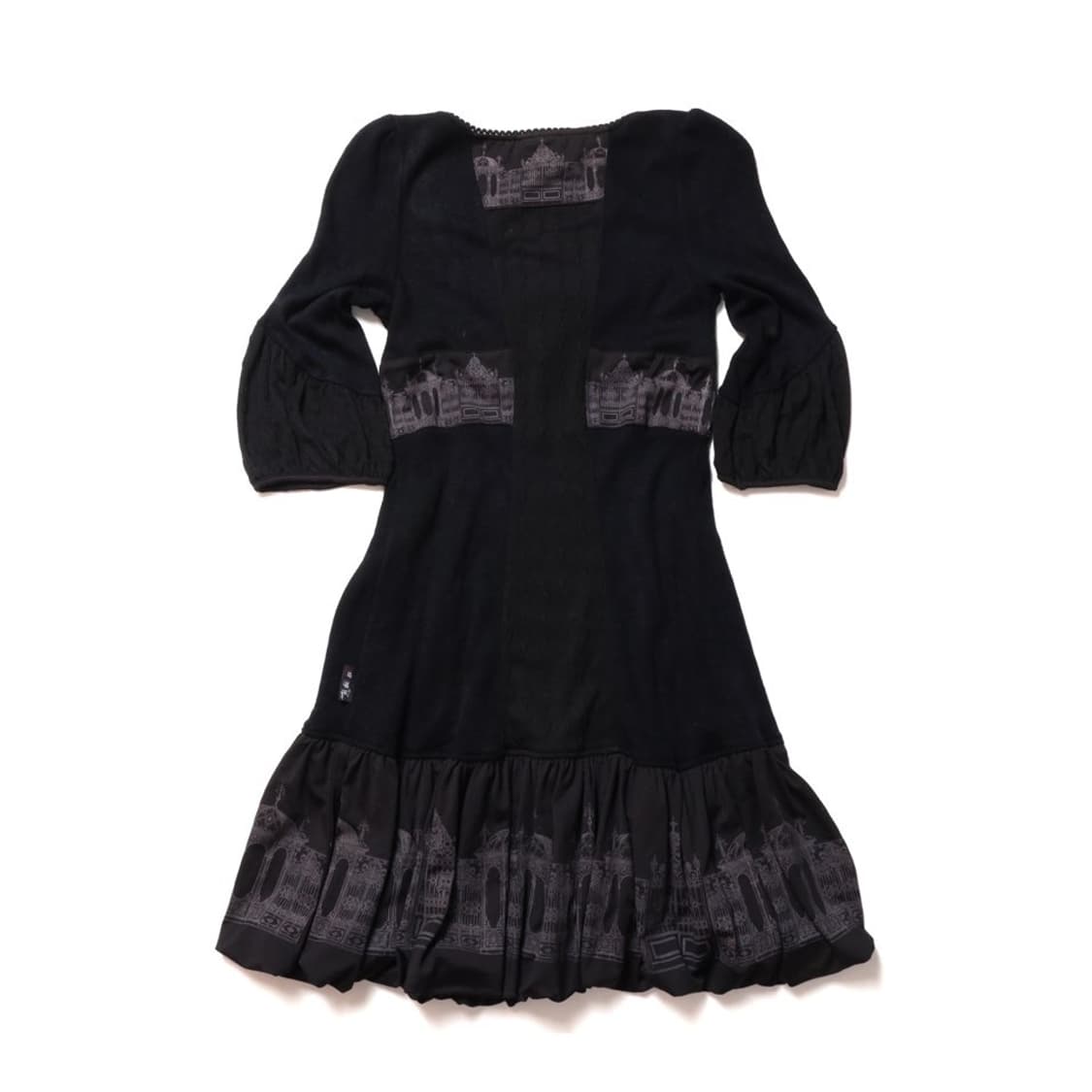 오즈 온 Ozz On Pattern Frill Dress   상품이미지4