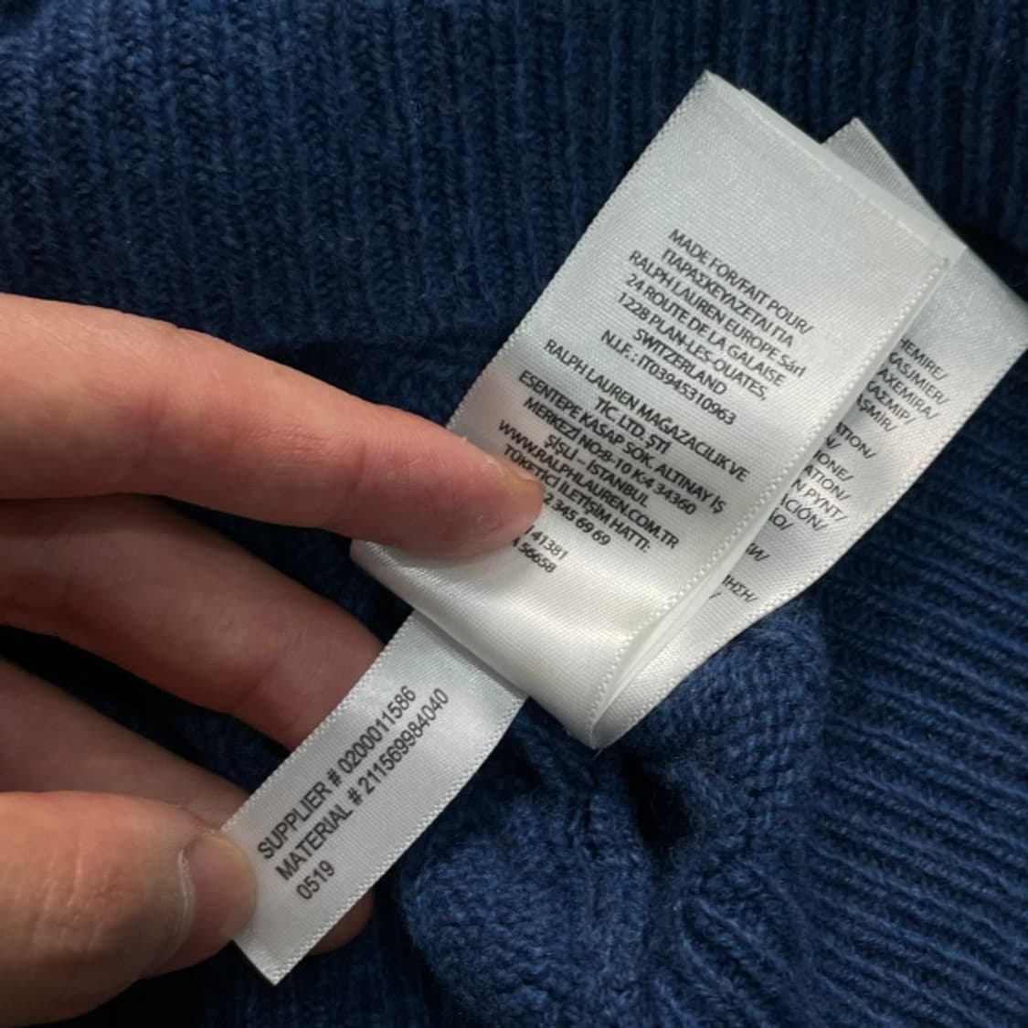 90 폴로 랄프로렌 신형 꽈배기 니트 상품이미지4