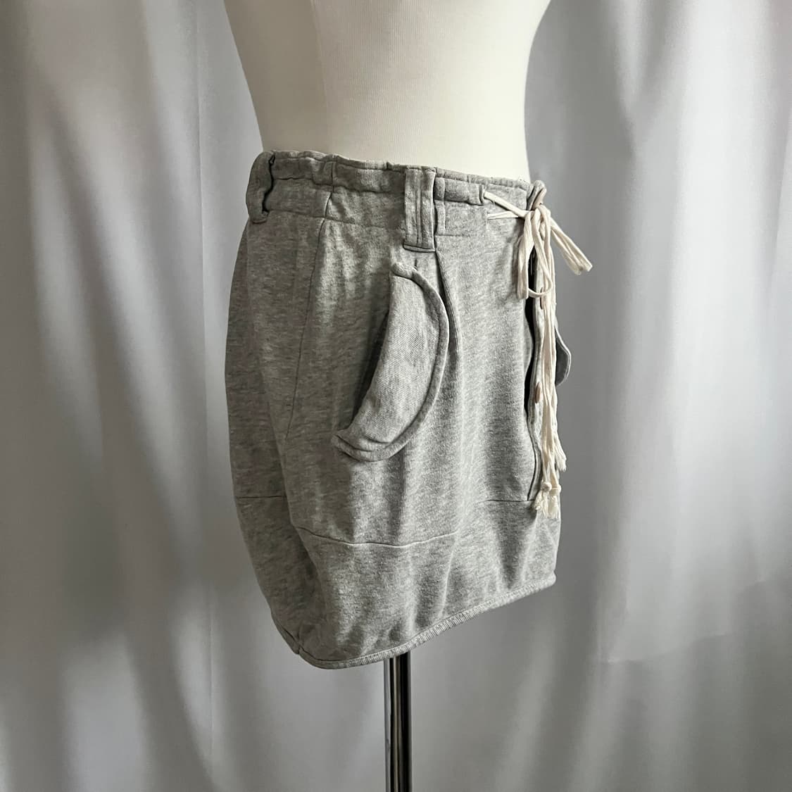 grey button mini skirt 상품이미지2
