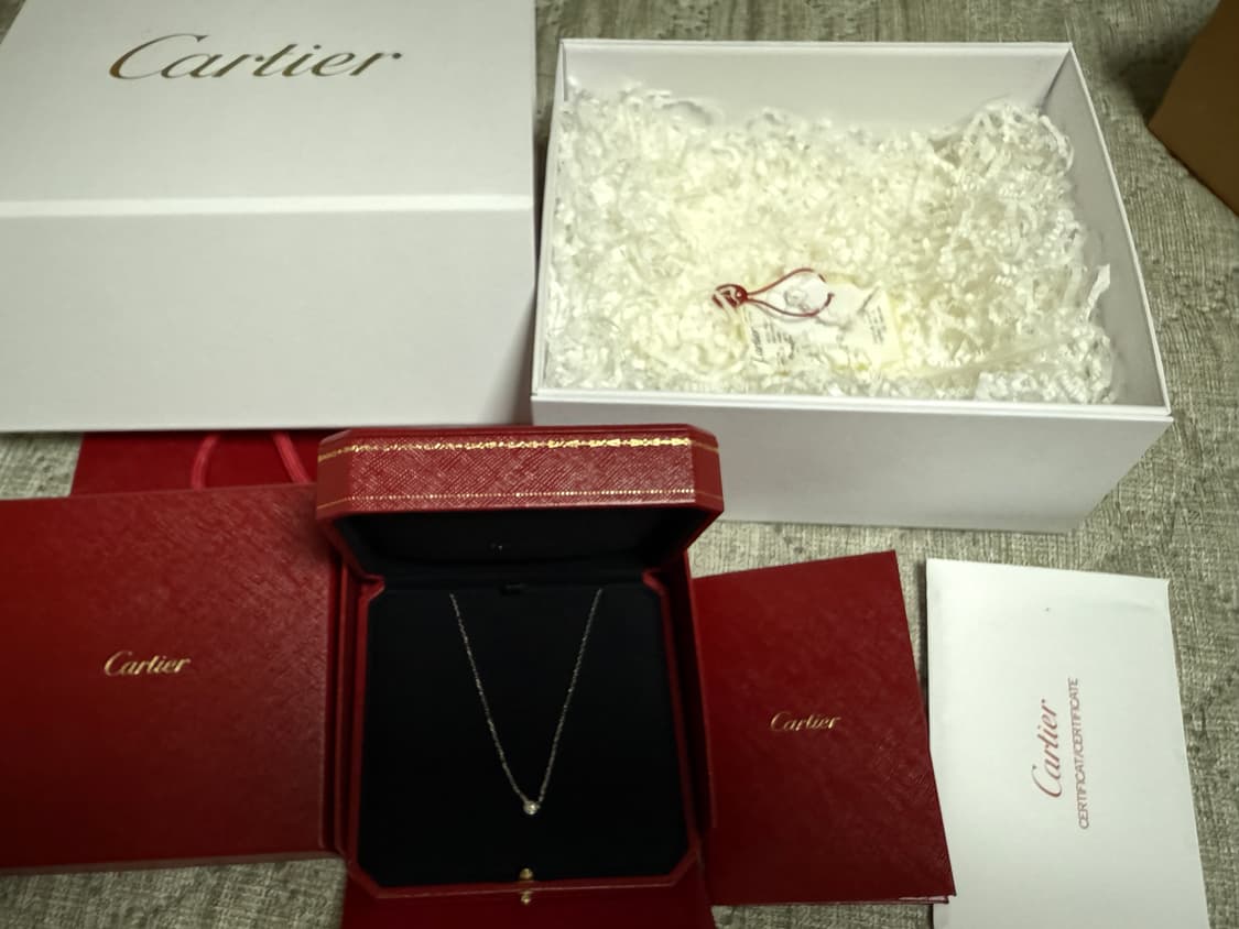 까르띠에 다무르 다이아몬드 목걸이 화이트 골드 스몰 상품이미지2